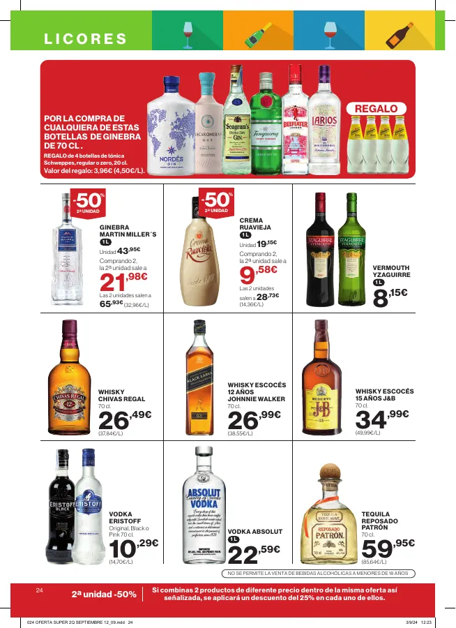 Número de página 26 del folleto promocional de la tienda Hipercor - buenos precios a diario - fecha de vigencia: desde12.09 bis 25.09