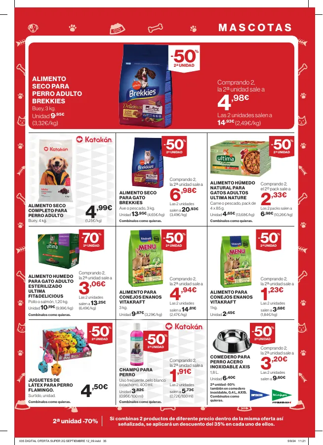 Número de página 29 del folleto promocional de la tienda Hipercor - buenos precios a diario - fecha de vigencia: desde12.09 bis 25.09