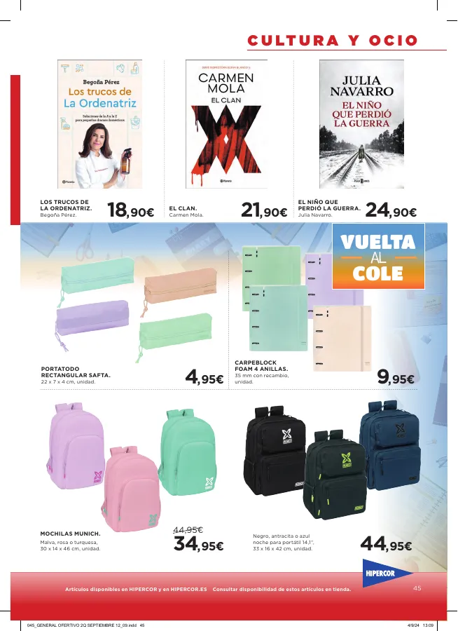 Número de página 53 del folleto promocional de la tienda Hipercor - buenos precios a diario - fecha de vigencia: desde12.09 bis 25.09