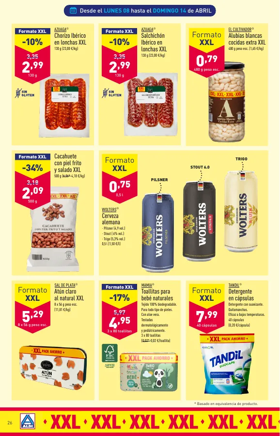 Número de página 26 del folleto promocional de la tienda Aldi - Folleto semanal - fecha de vigencia: desde03.04 bis 09.04