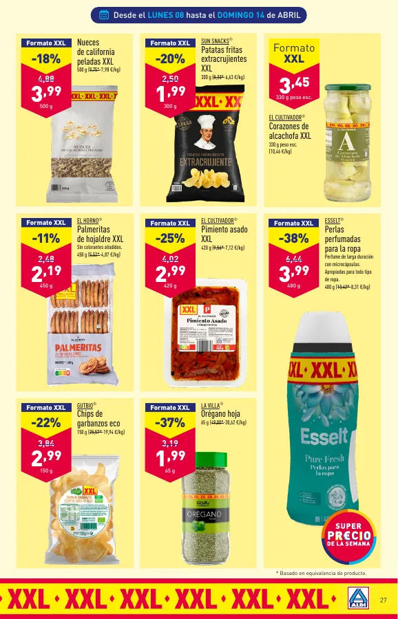 Número de página 27 del folleto promocional de la tienda Aldi - Folleto semanal - fecha de vigencia: desde03.04 bis 09.04