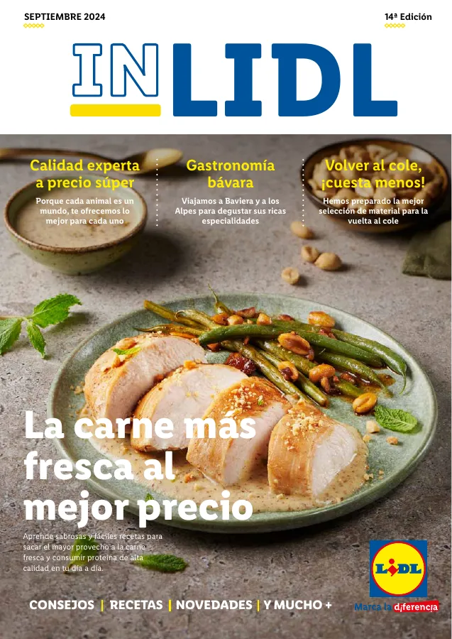 Número de página 1 del folleto promocional de la tienda Lidl - In lidl la carne mas fresca al mejor precio - fecha de vigencia: desde01.09 bis 30.09