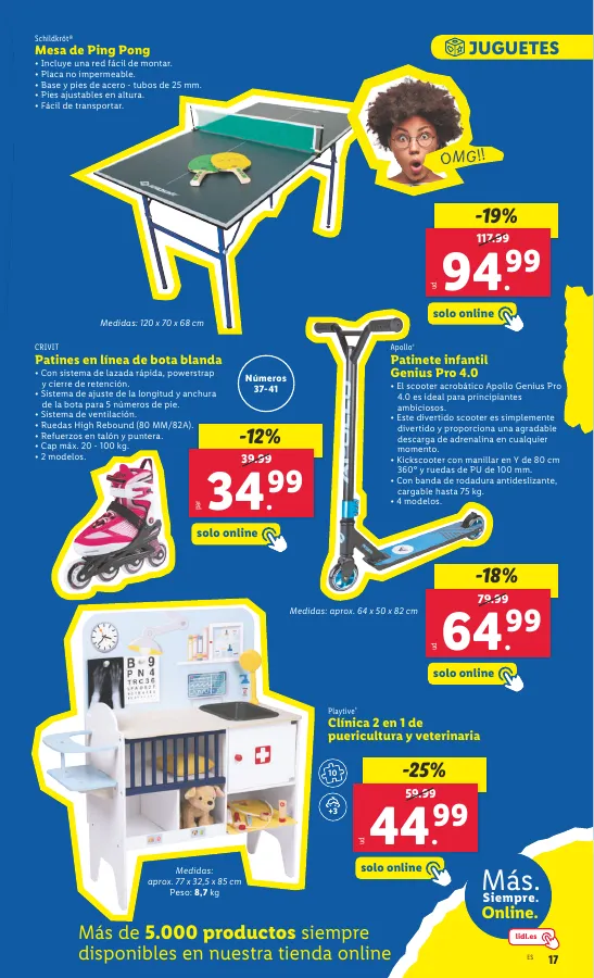 Número de página 17 del folleto promocional de la tienda Lidl - FOLLETO BAZAR 8/4 - fecha de vigencia: desde01.04 bis 08.04