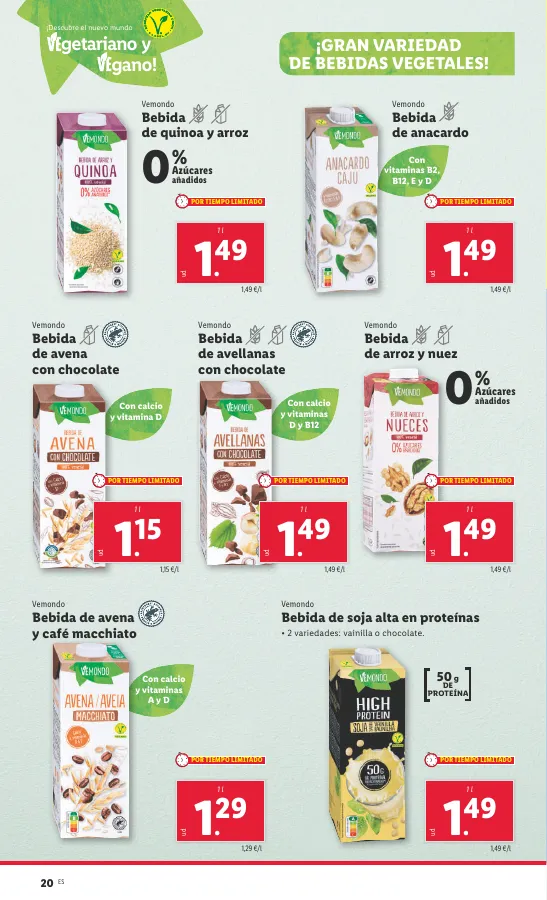 Número de página 20 del folleto promocional de la tienda Lidl - FOLLETO ALIMENTACIÓN 8/4 - fecha de vigencia: desde08.04 bis 14.04