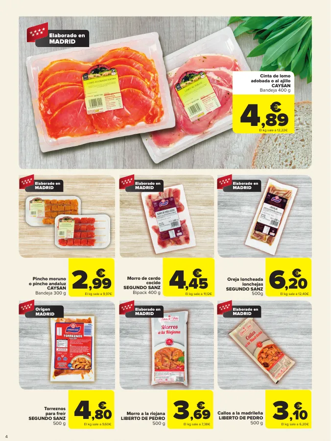 Número de página 4 del folleto promocional de la tienda Carrefour - REGIONAL (Articulos locales de Alimentación, dulces, bebidas) - fecha de vigencia: desde21.03 bis 08.04