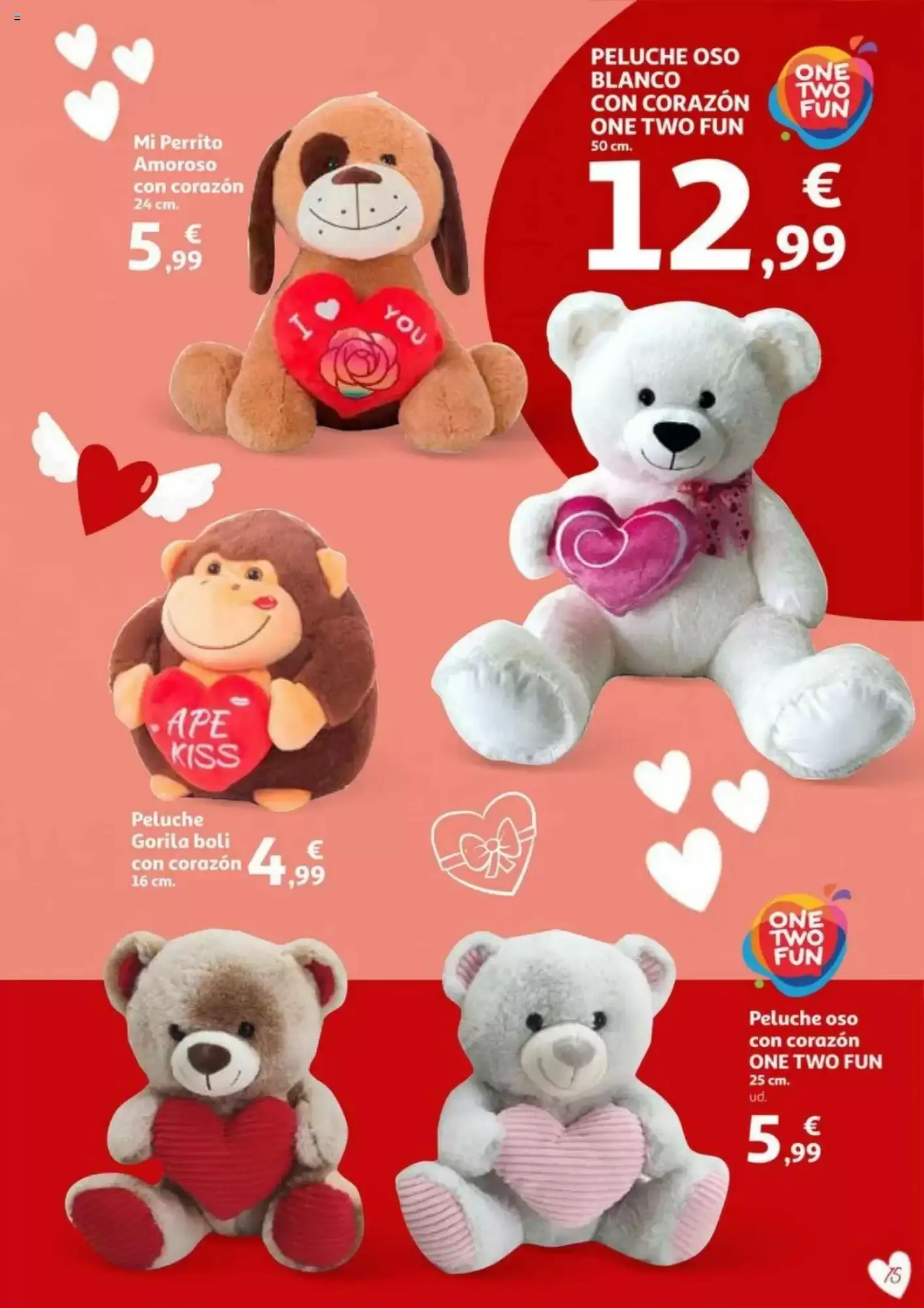 Número de página 15 del folleto promocional de la tienda Alcampo - En San Valentin sales ganando - fecha de vigencia: desde01.02 bis 14.02