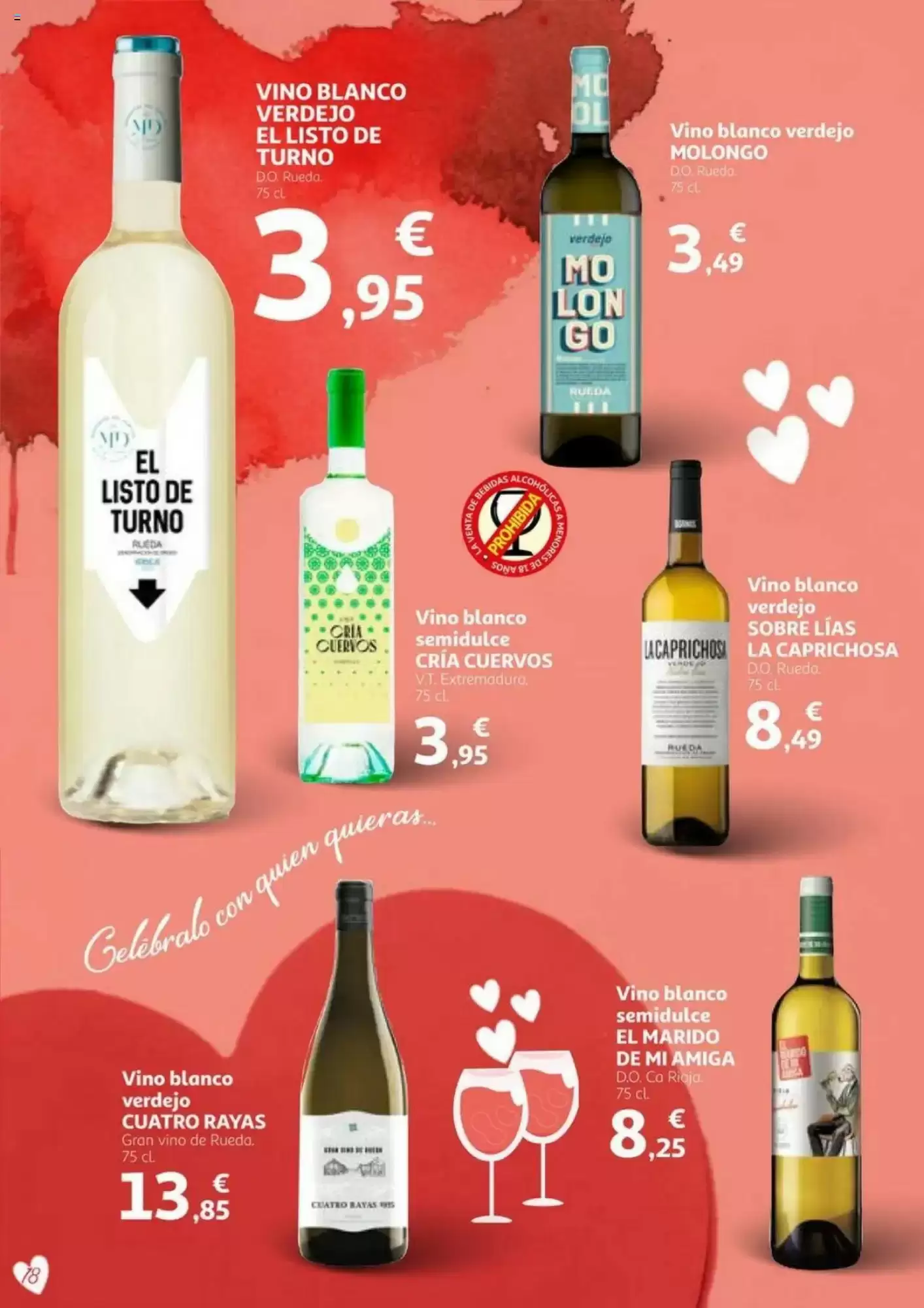 Número de página 18 del folleto promocional de la tienda Alcampo - En San Valentin sales ganando - fecha de vigencia: desde01.02 bis 14.02