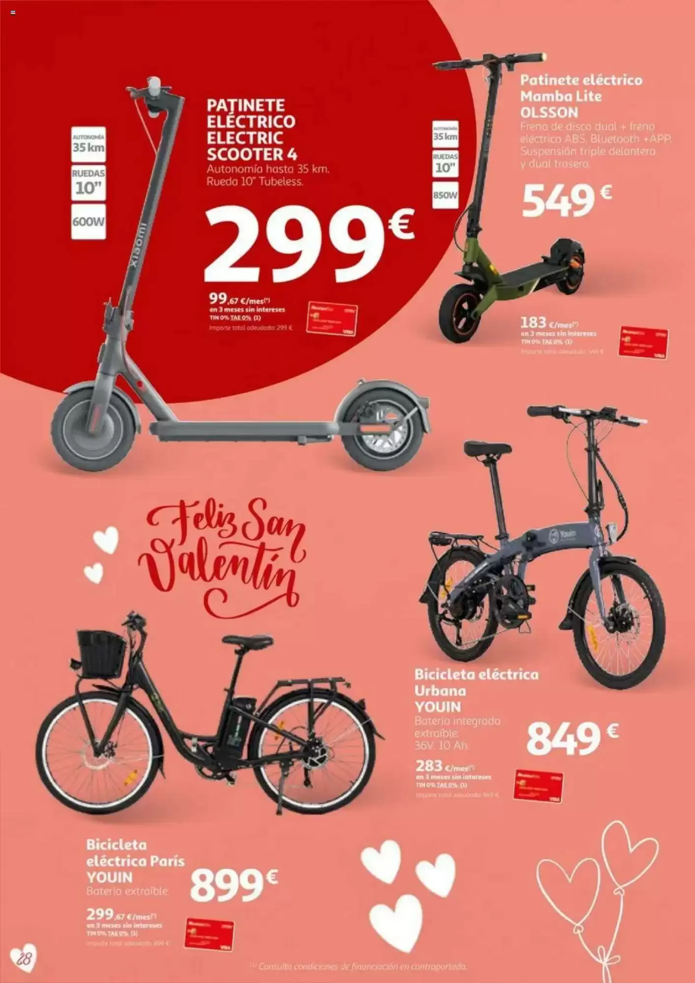 Número de página 28 del folleto promocional de la tienda Alcampo - En San Valentin sales ganando - fecha de vigencia: desde01.02 bis 14.02