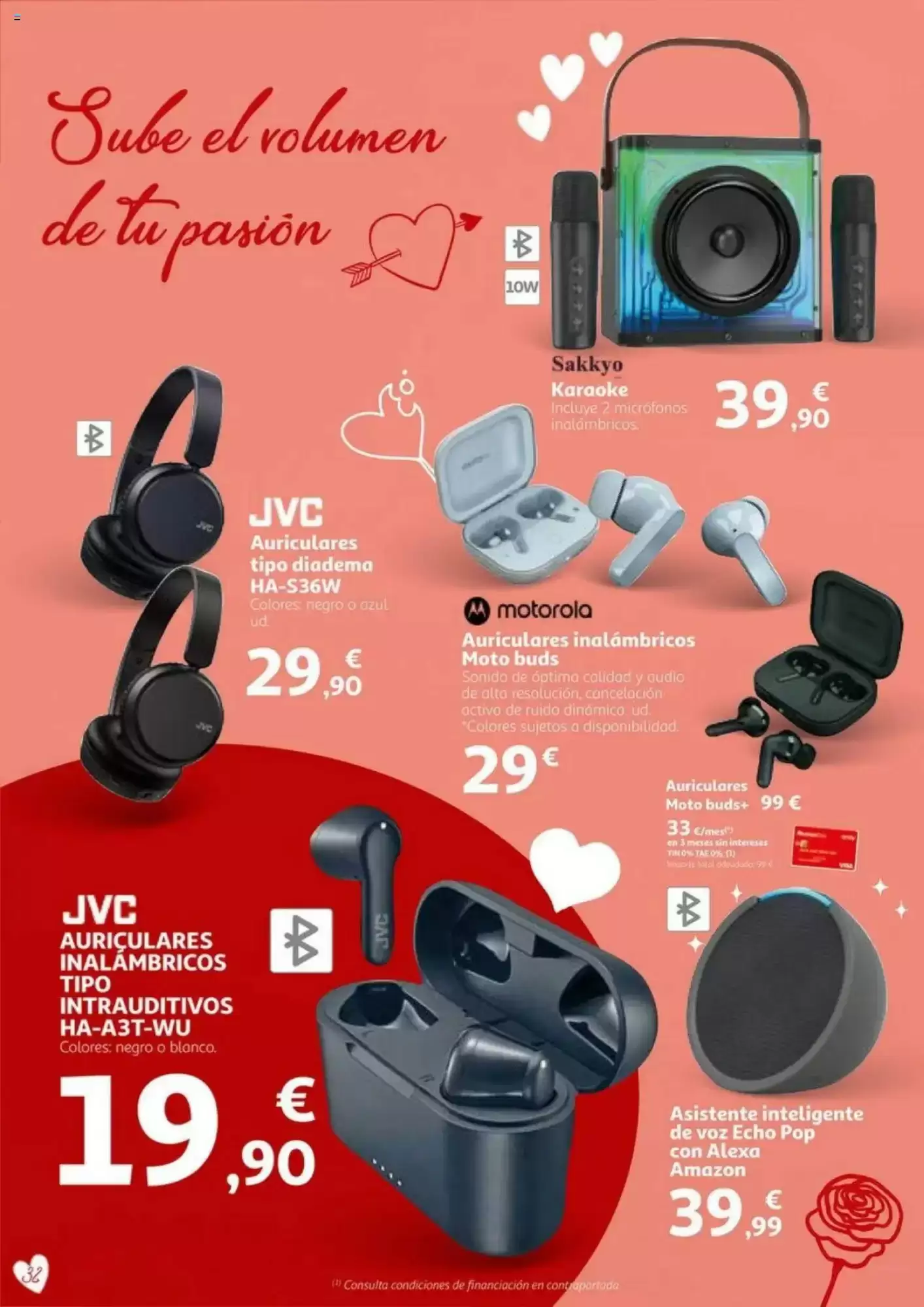 Número de página 32 del folleto promocional de la tienda Alcampo - En San Valentin sales ganando - fecha de vigencia: desde01.02 bis 14.02