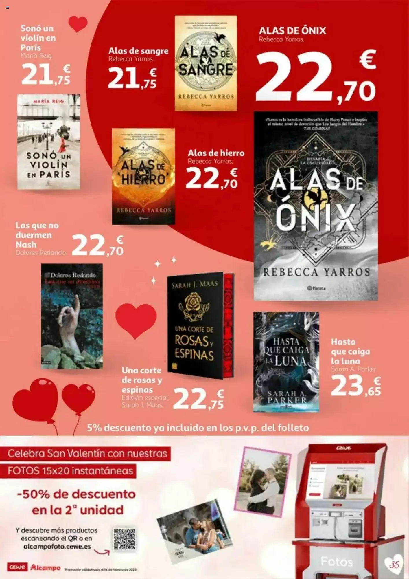 Número de página 35 del folleto promocional de la tienda Alcampo - En San Valentin sales ganando - fecha de vigencia: desde01.02 bis 14.02