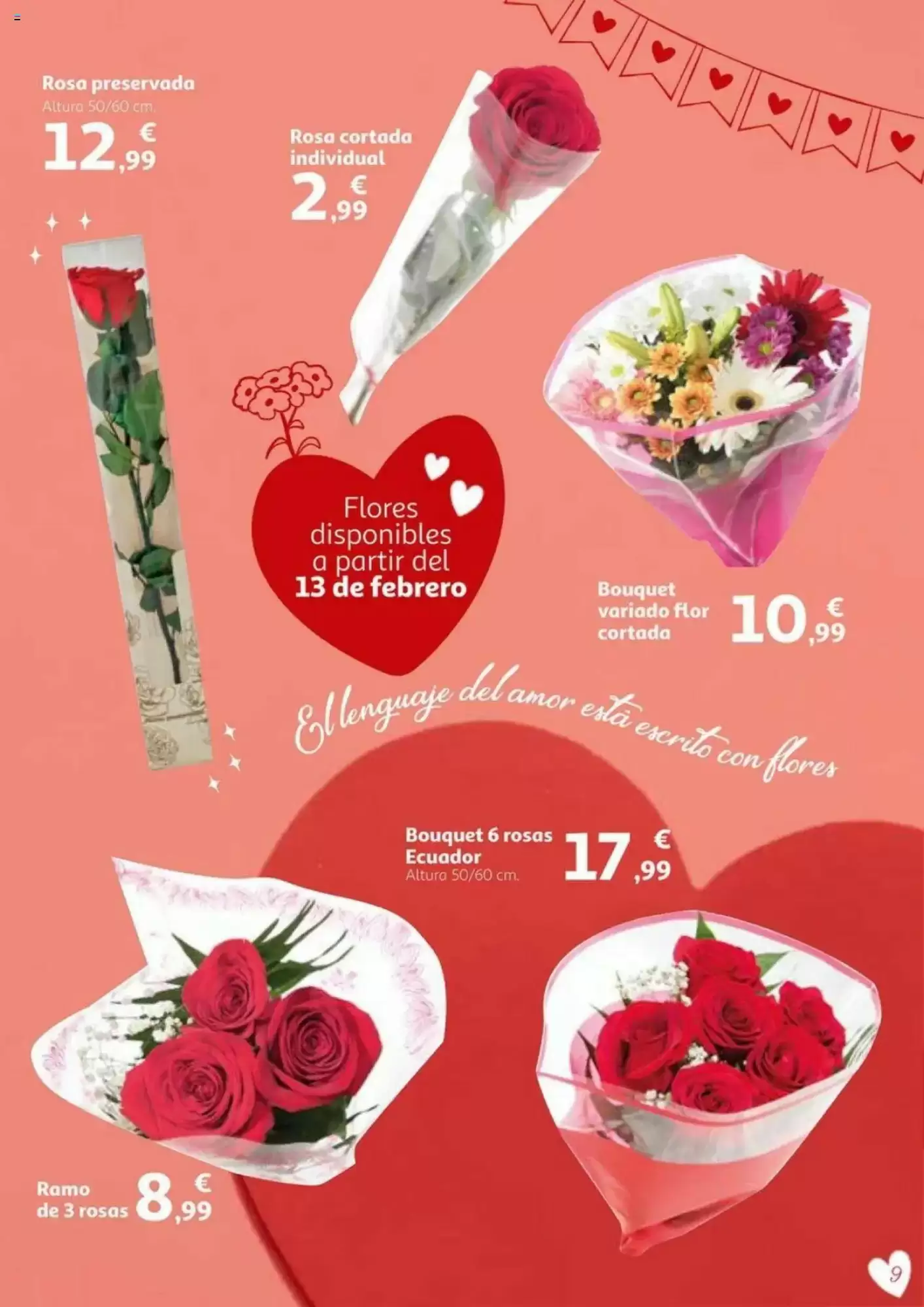 Número de página 9 del folleto promocional de la tienda Alcampo - En San Valentin sales ganando - fecha de vigencia: desde01.02 bis 14.02