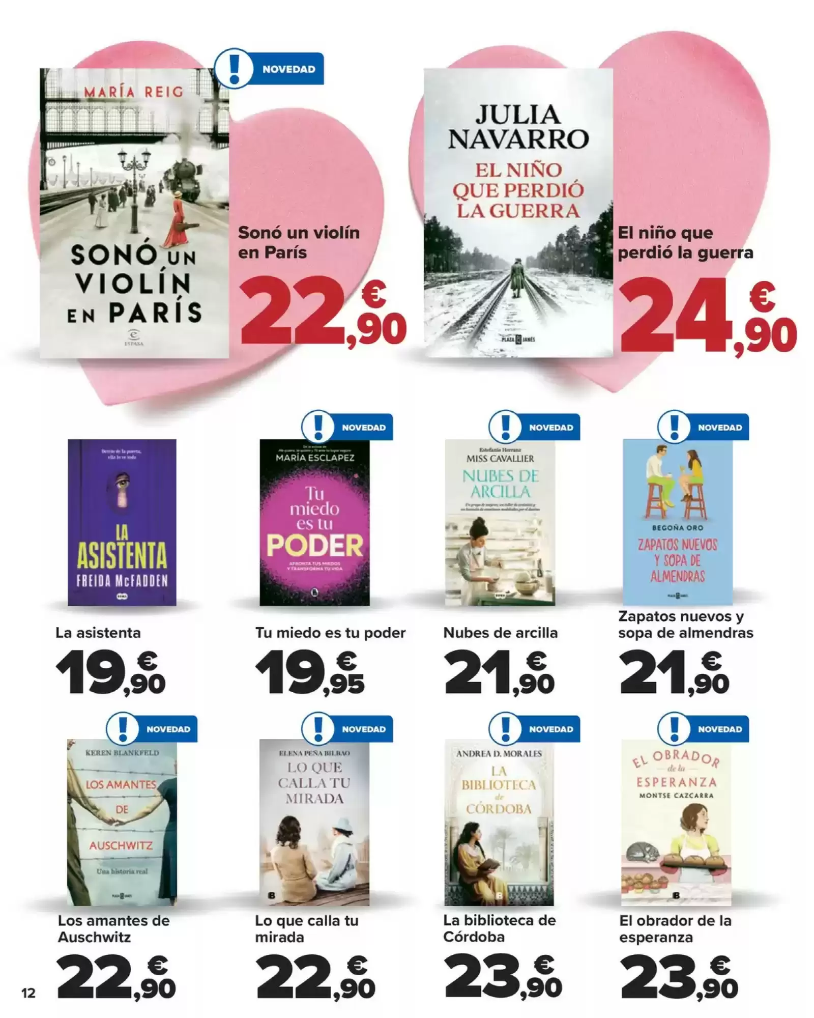 Número de página 12 del folleto promocional de la tienda Carrefour - San Velentin Amor de precios - fecha de vigencia: desde04.02 bis 14.02