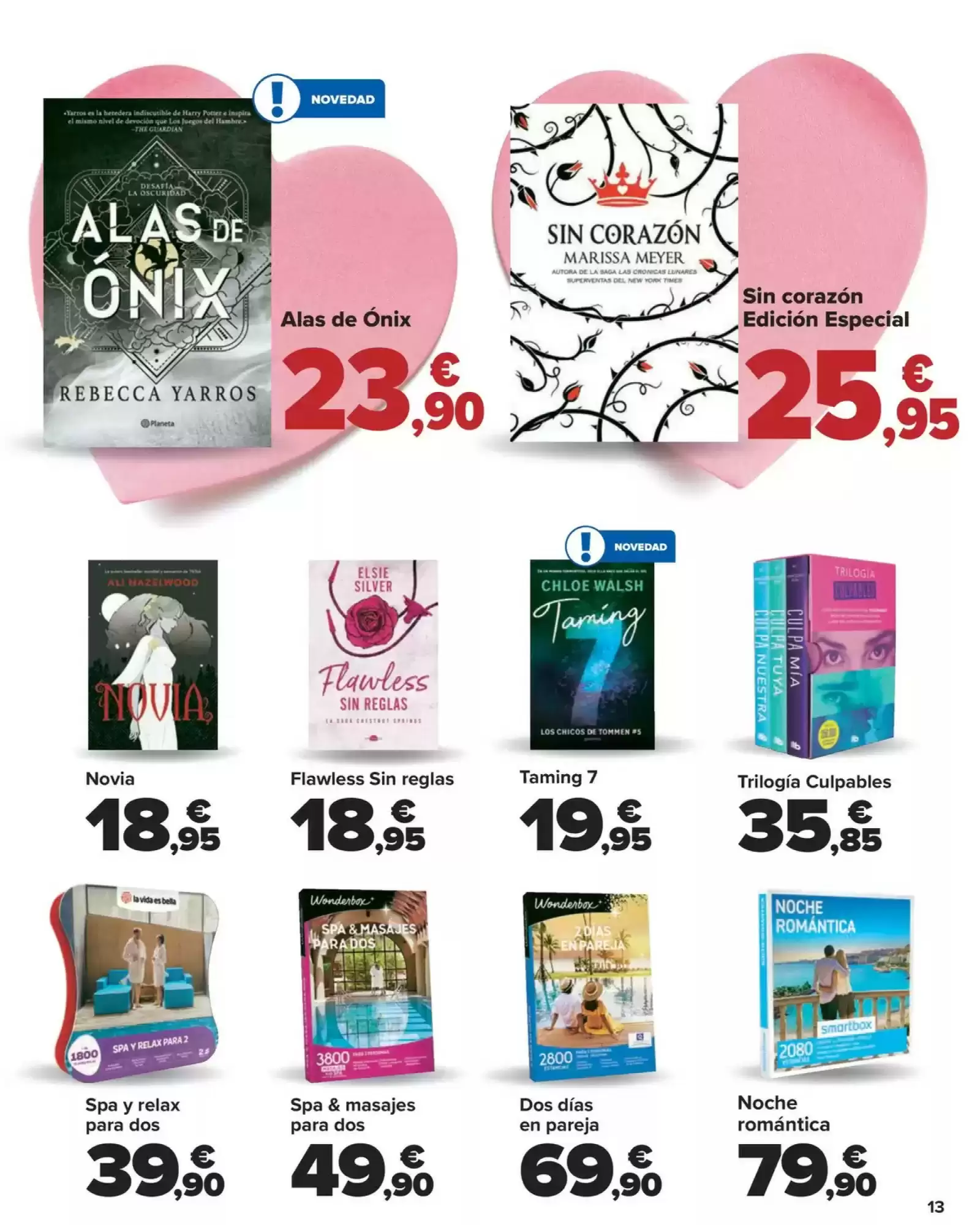 Número de página 13 del folleto promocional de la tienda Carrefour - San Velentin Amor de precios - fecha de vigencia: desde04.02 bis 14.02