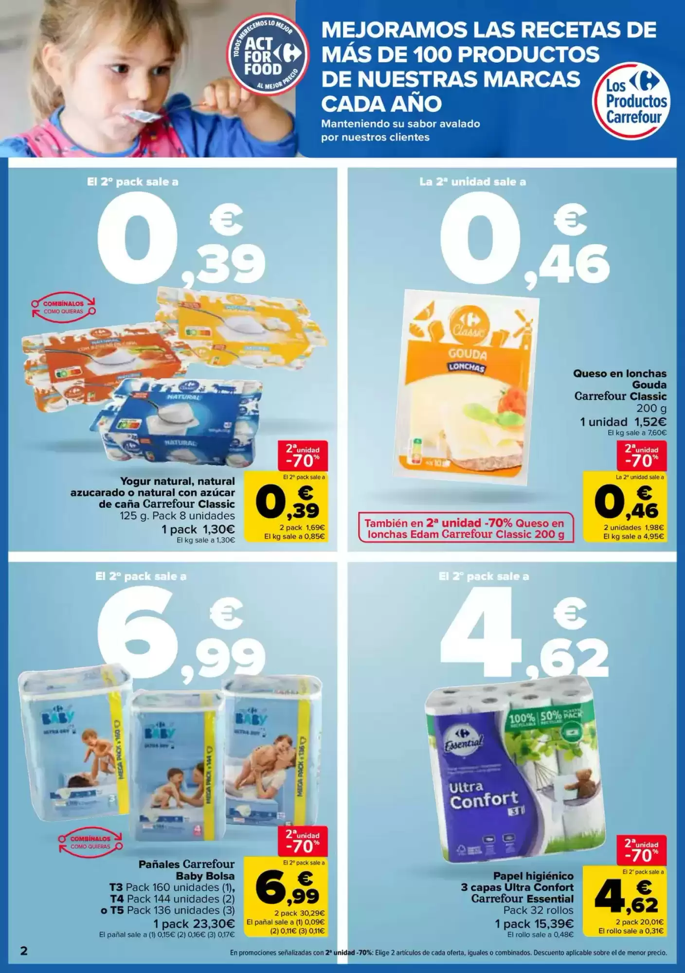 Número de página 2 del folleto promocional de la tienda Carrefour - 50% Que vuelve - fecha de vigencia: desde28.01 bis 12.02