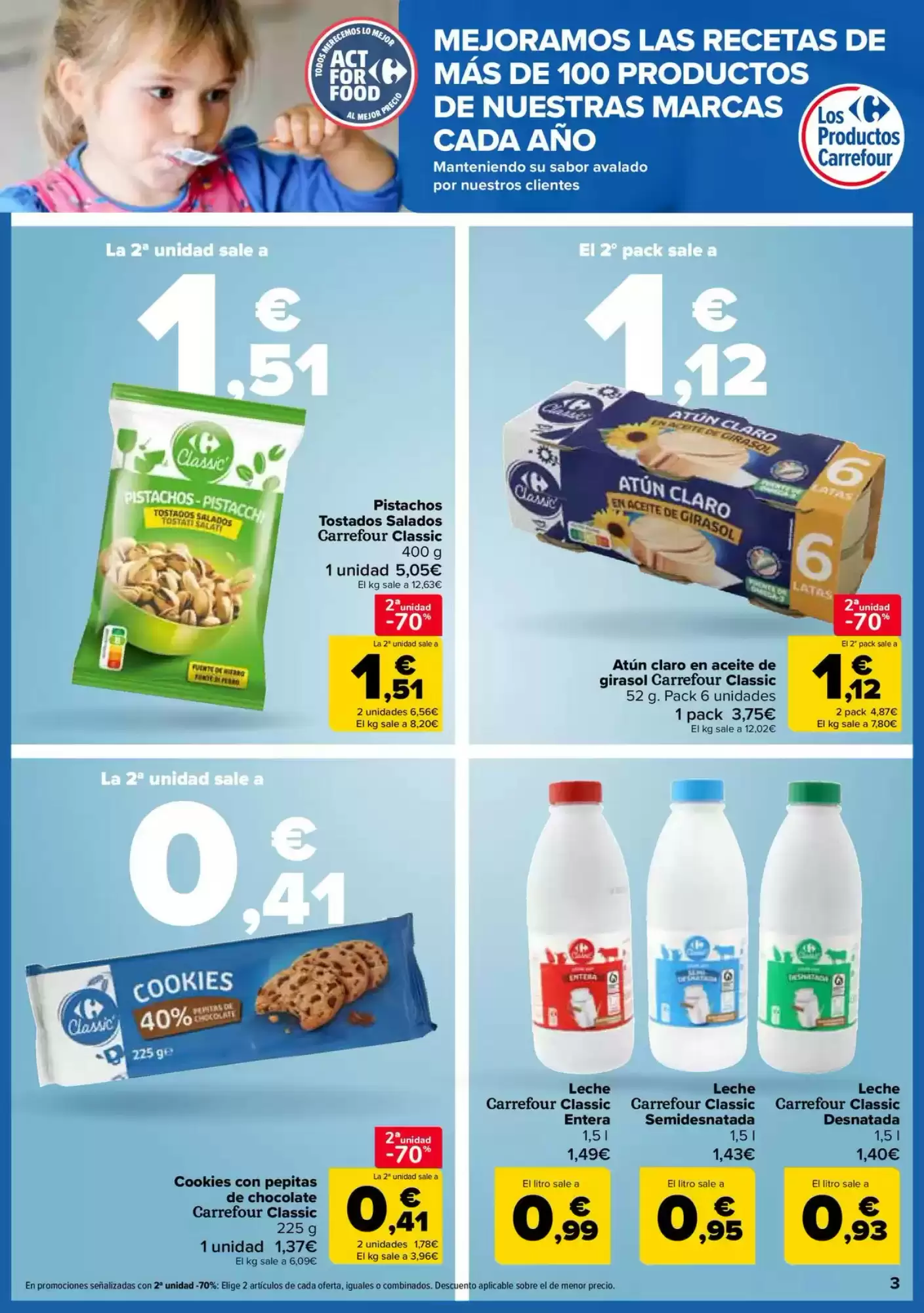 Número de página 3 del folleto promocional de la tienda Carrefour - 50% Que vuelve - fecha de vigencia: desde28.01 bis 12.02