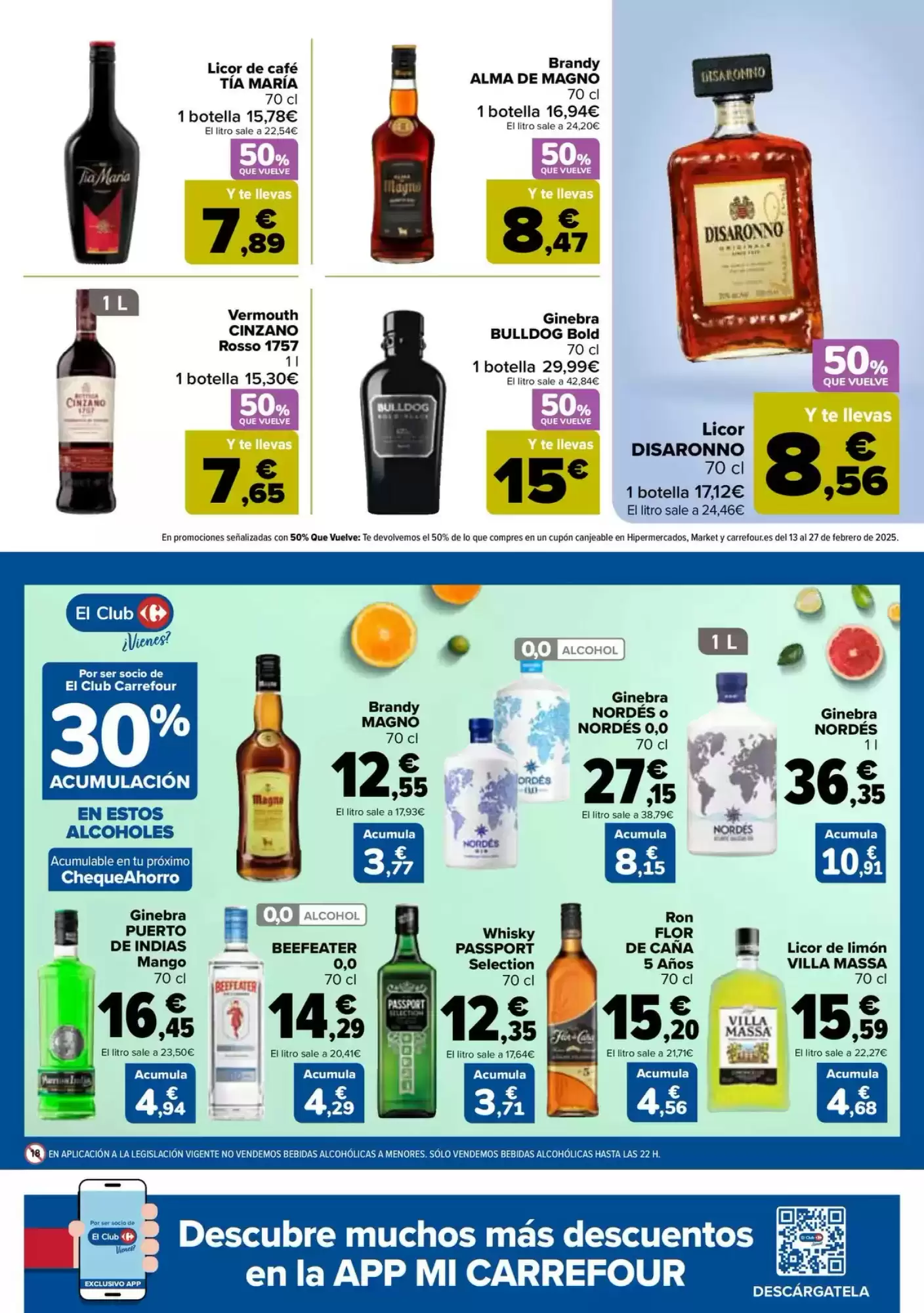 Número de página 39 del folleto promocional de la tienda Carrefour - 50% Que vuelve - fecha de vigencia: desde28.01 bis 12.02