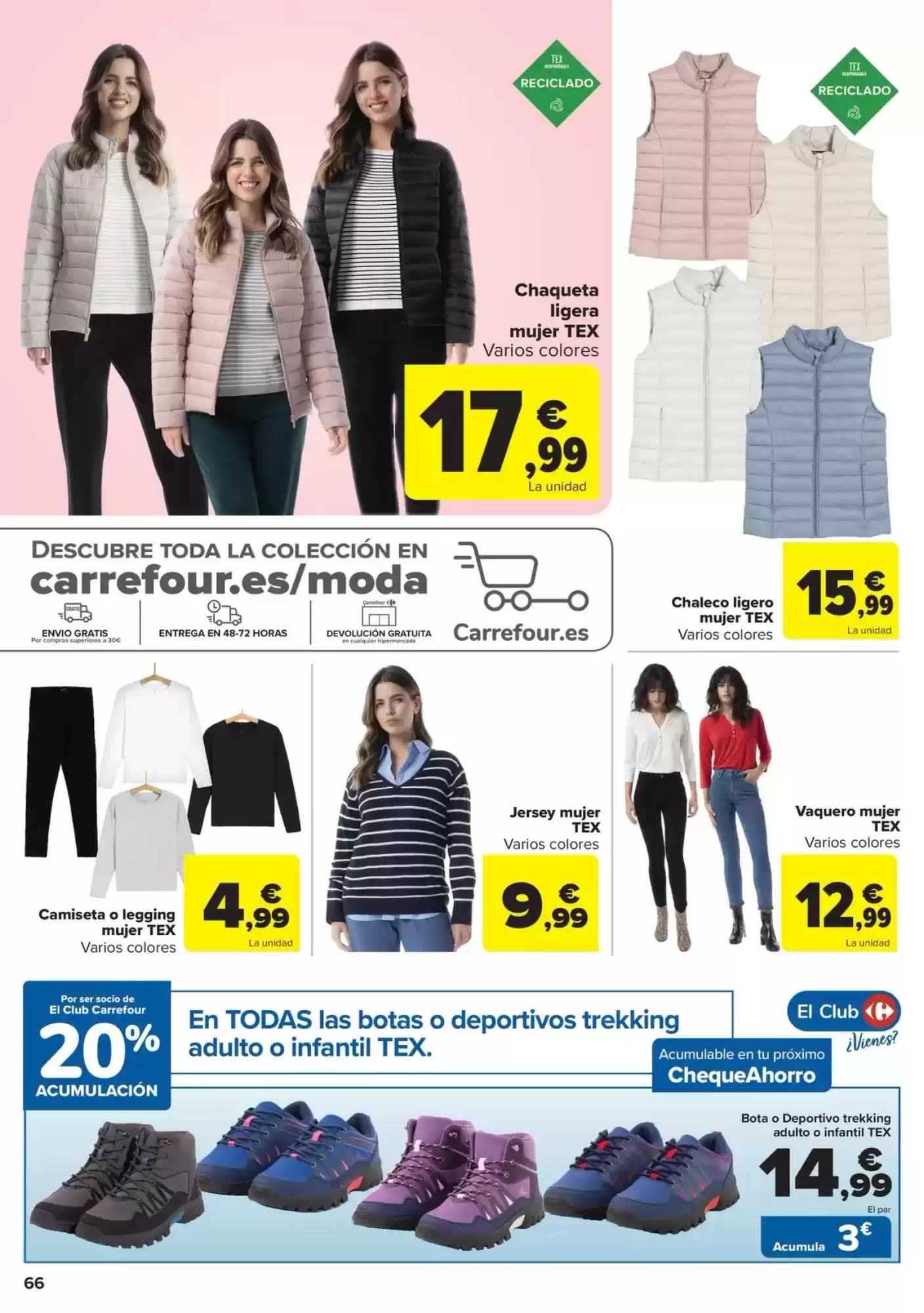 Número de página 66 del folleto promocional de la tienda Carrefour - 50% Que vuelve - fecha de vigencia: desde28.01 bis 12.02