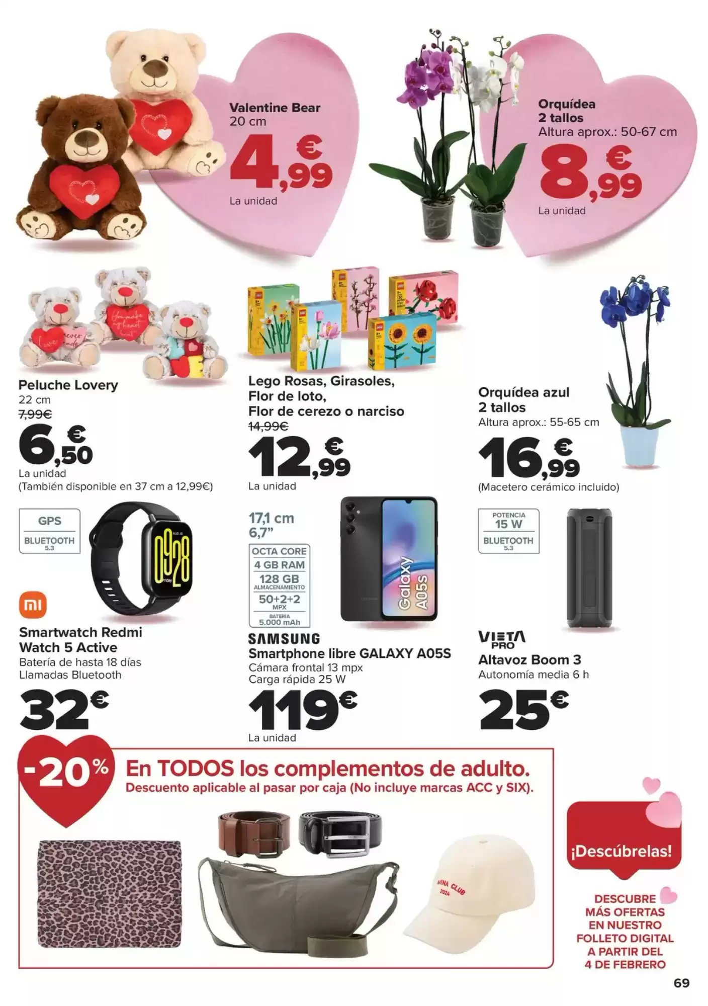 Número de página 69 del folleto promocional de la tienda Carrefour - 50% Que vuelve - fecha de vigencia: desde28.01 bis 12.02