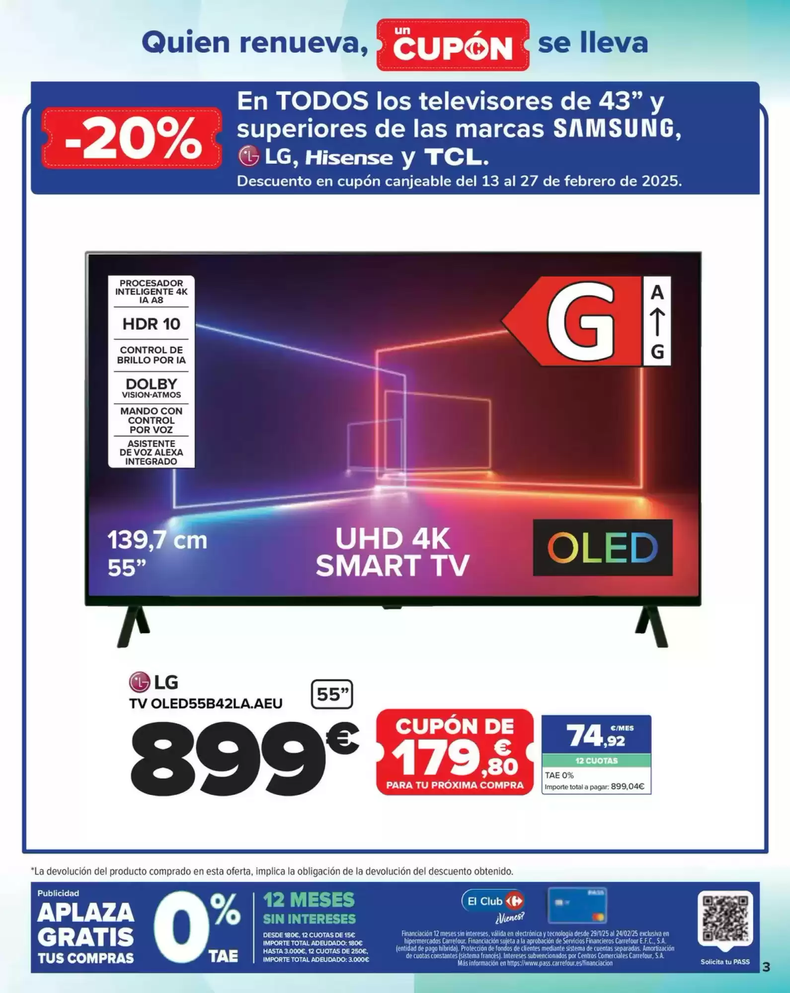 Número de página 3 del folleto promocional de la tienda Carrefour - Electro renove - fecha de vigencia: desde29.01 bis 12.02