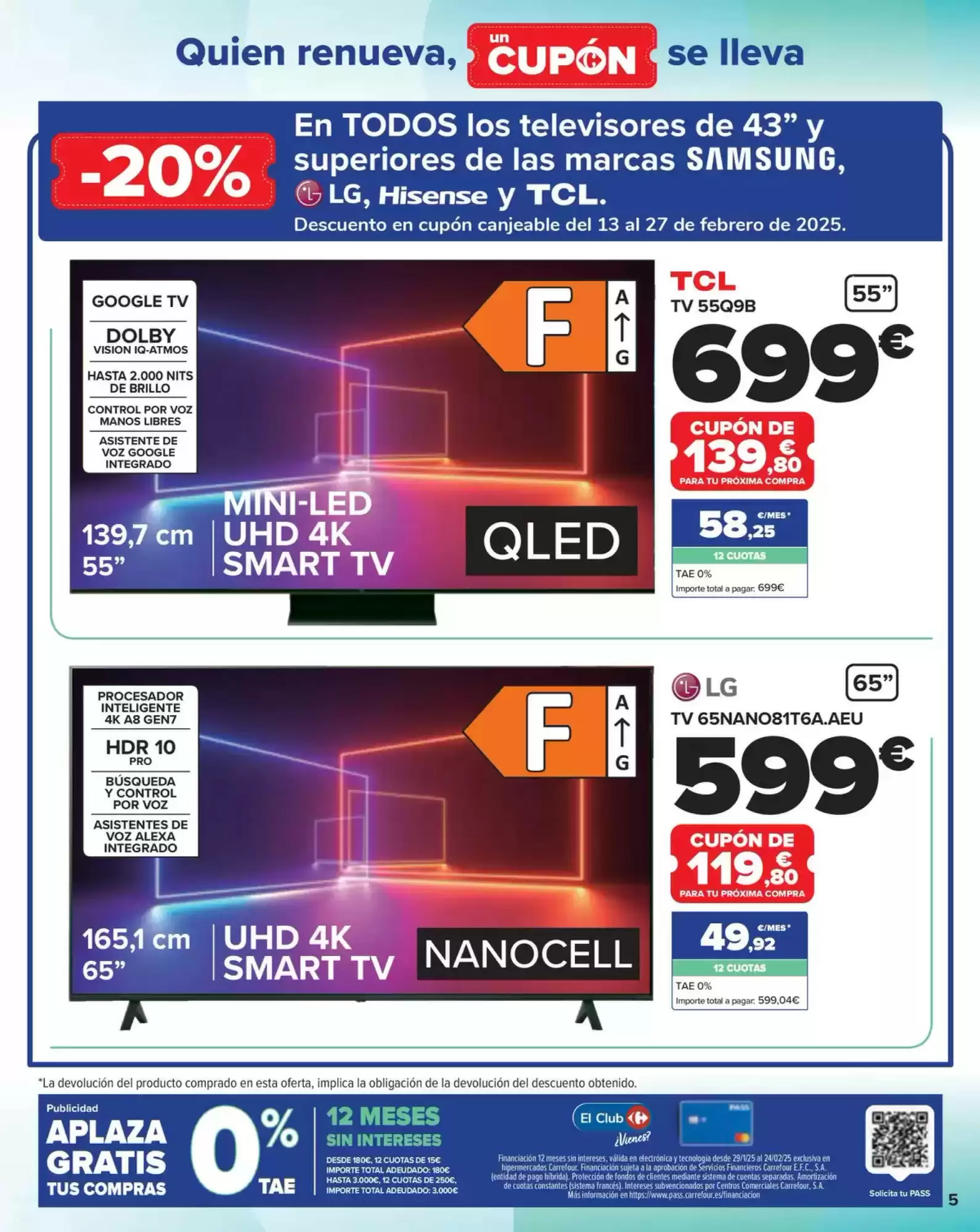 Número de página 5 del folleto promocional de la tienda Carrefour - Electro renove - fecha de vigencia: desde29.01 bis 12.02