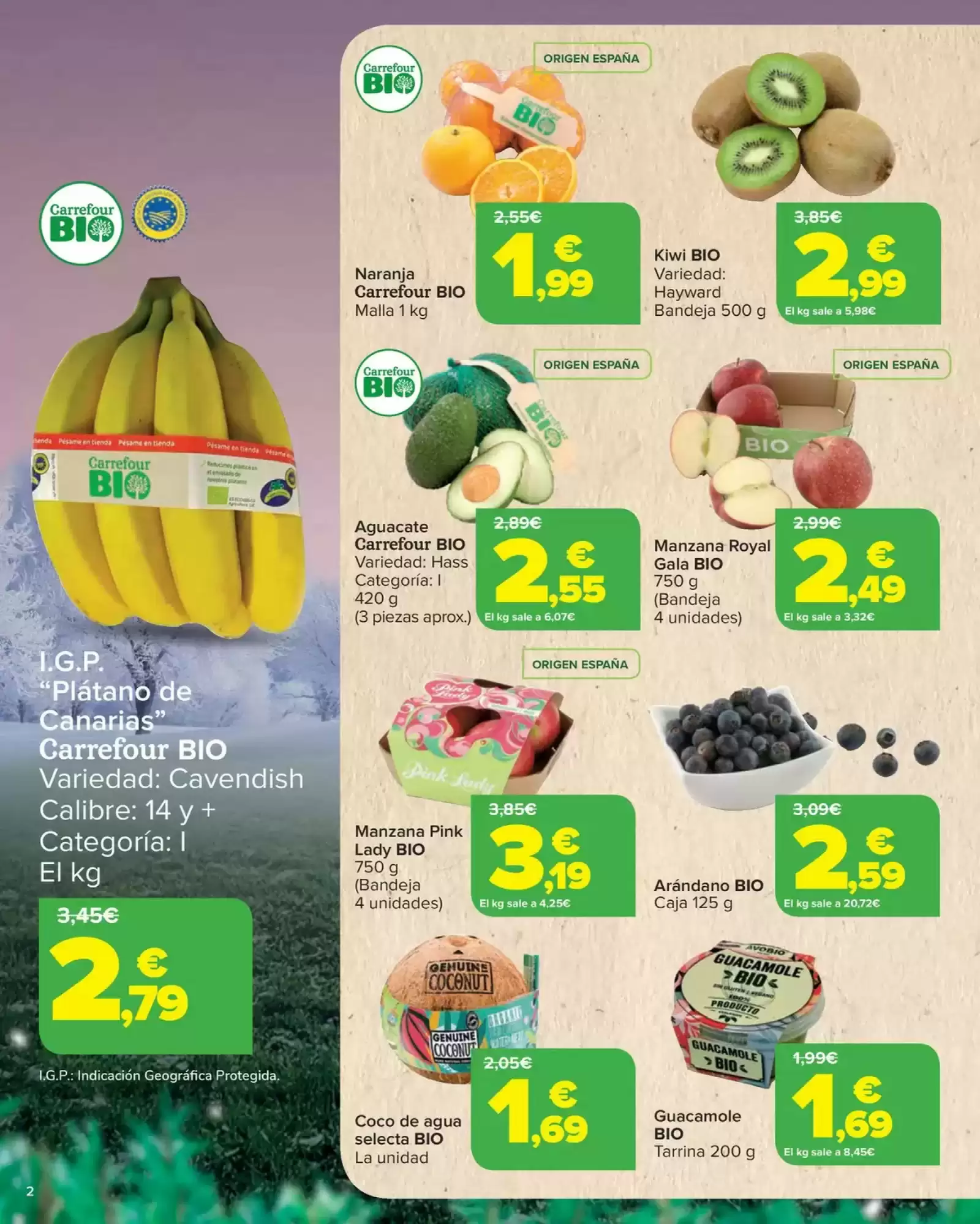 Número de página 2 del folleto promocional de la tienda Carrefour - Act for food - fecha de vigencia: desde28.01 bis 12.02