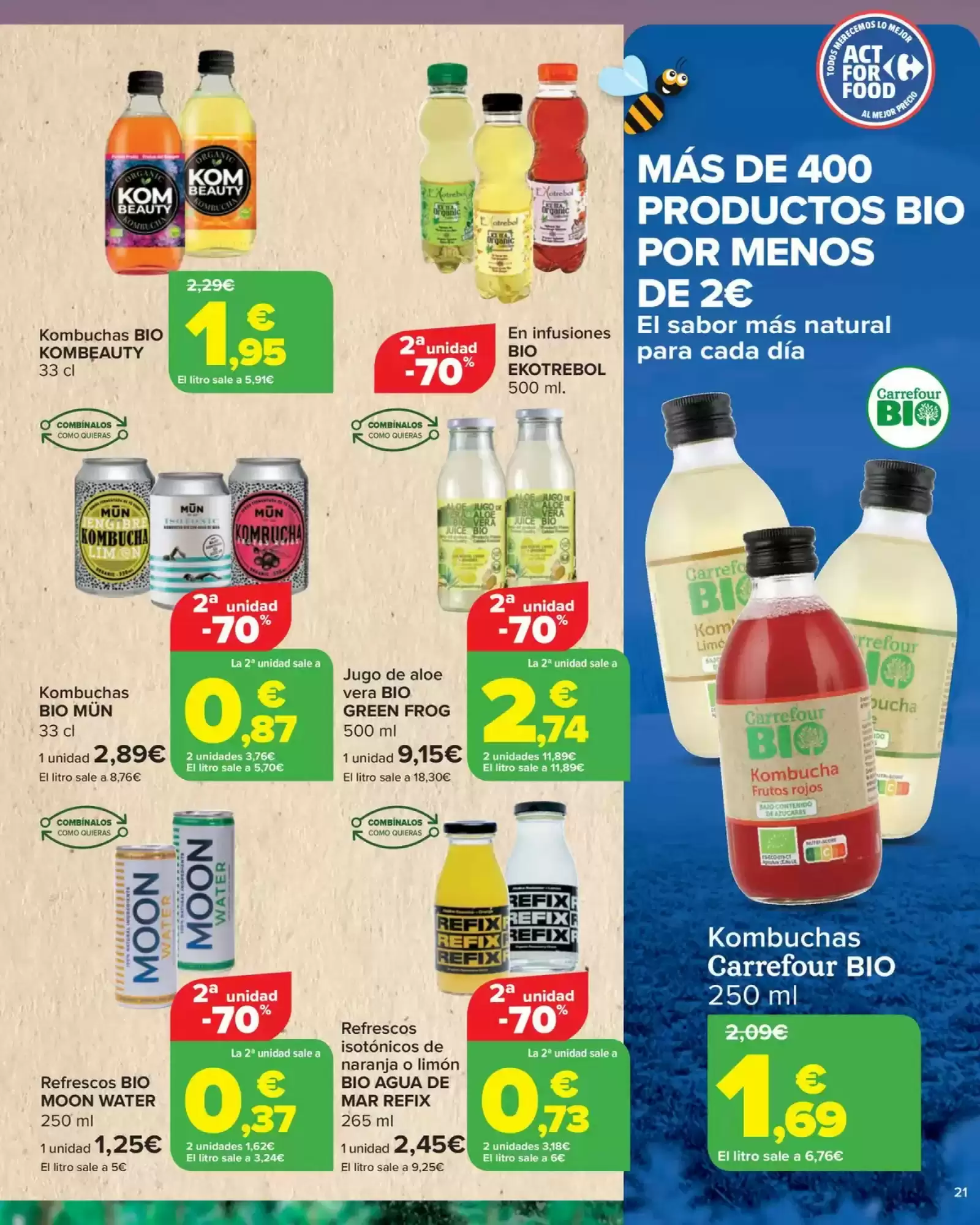 Número de página 21 del folleto promocional de la tienda Carrefour - Act for food - fecha de vigencia: desde28.01 bis 12.02