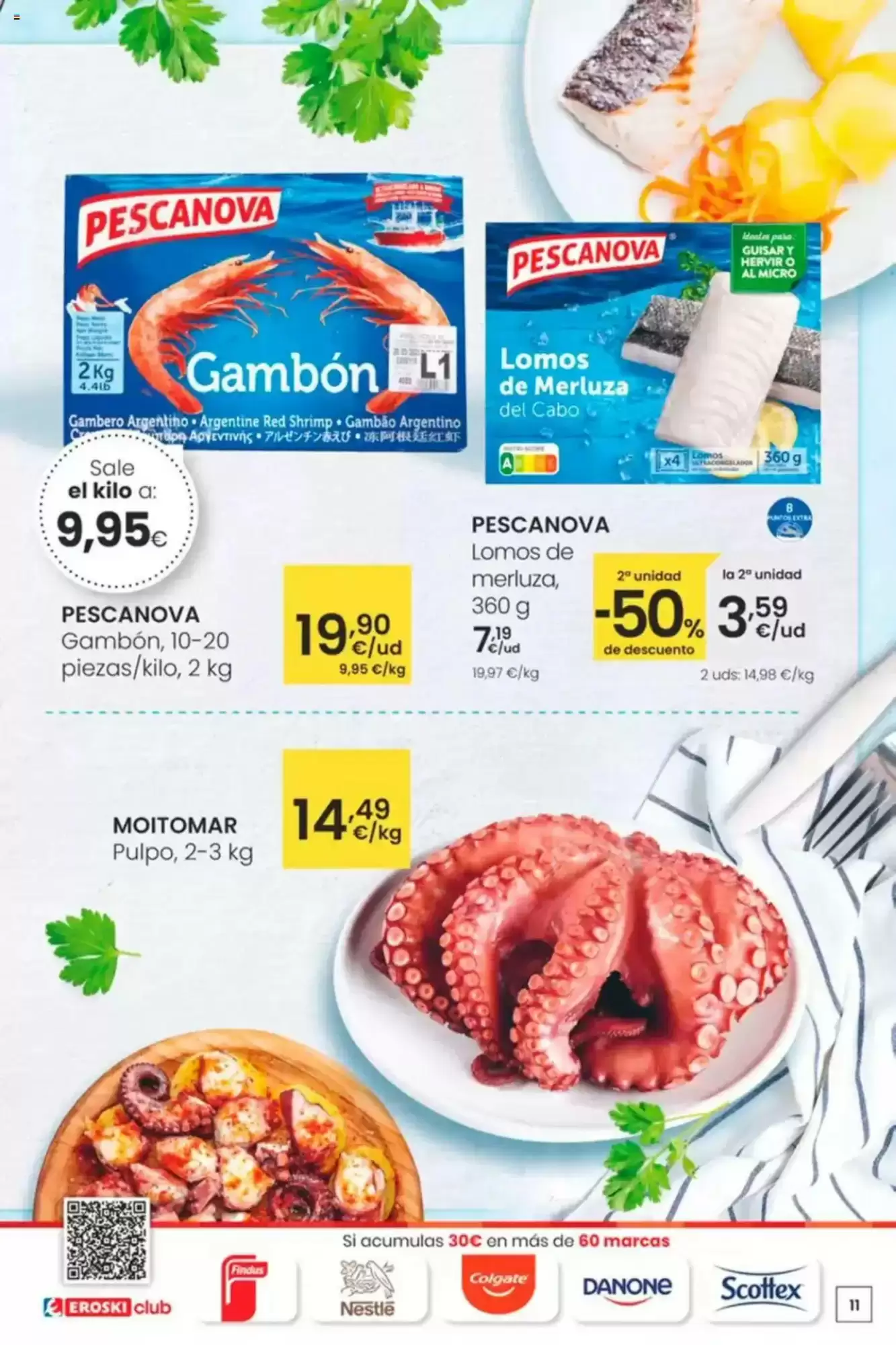 Número de página 11 del folleto promocional de la tienda Eroski - Siempre a buen precio - fecha de vigencia: desde30.01 bis 11.02