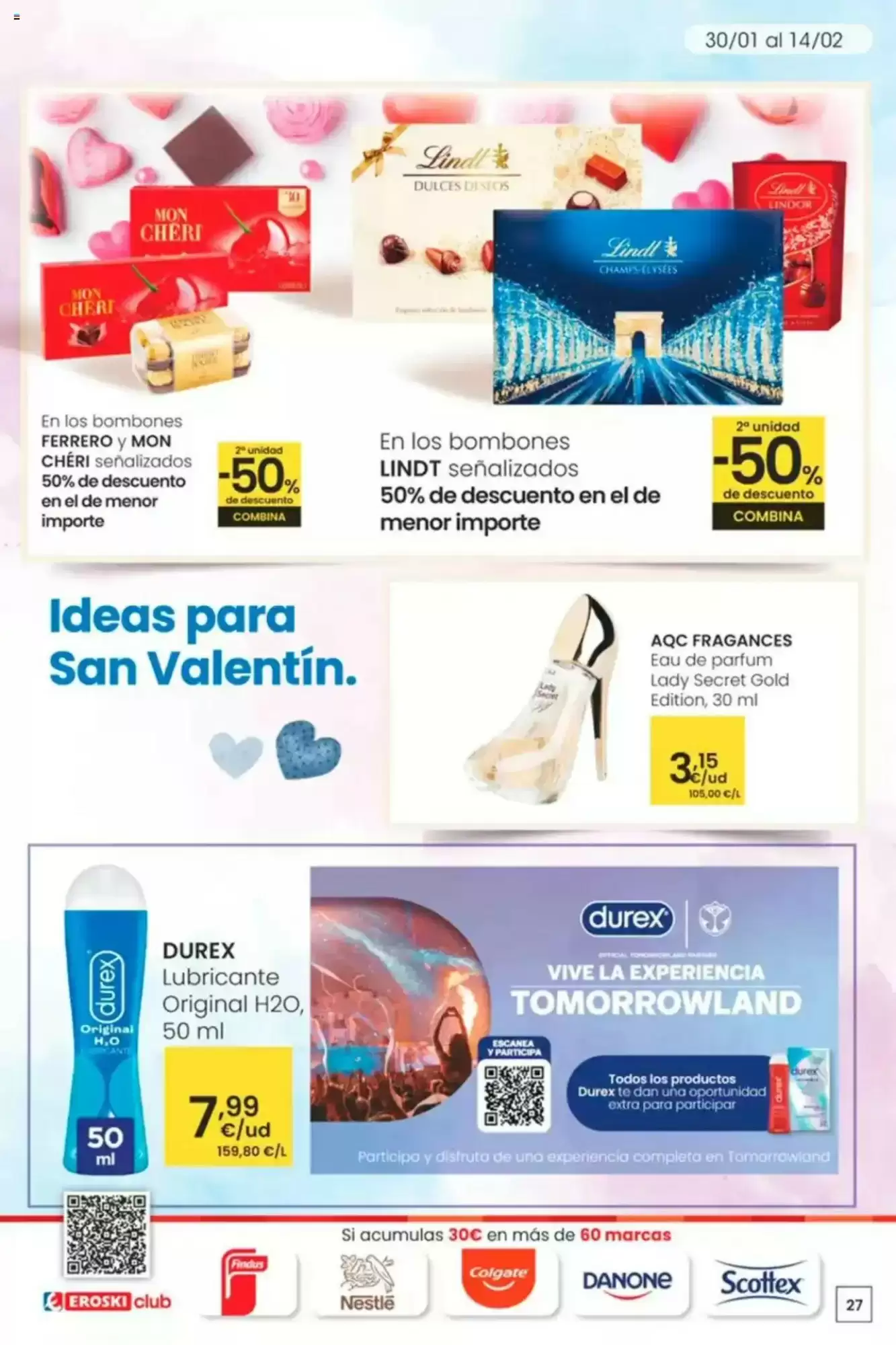 Número de página 27 del folleto promocional de la tienda Eroski - Siempre a buen precio - fecha de vigencia: desde30.01 bis 11.02