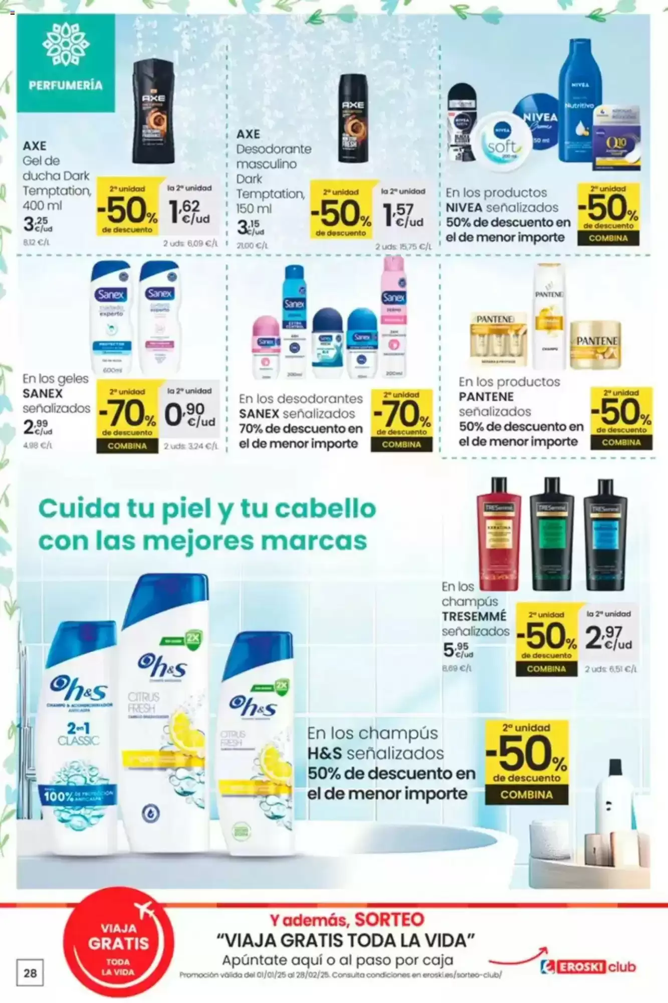 Número de página 28 del folleto promocional de la tienda Eroski - Siempre a buen precio - fecha de vigencia: desde30.01 bis 11.02