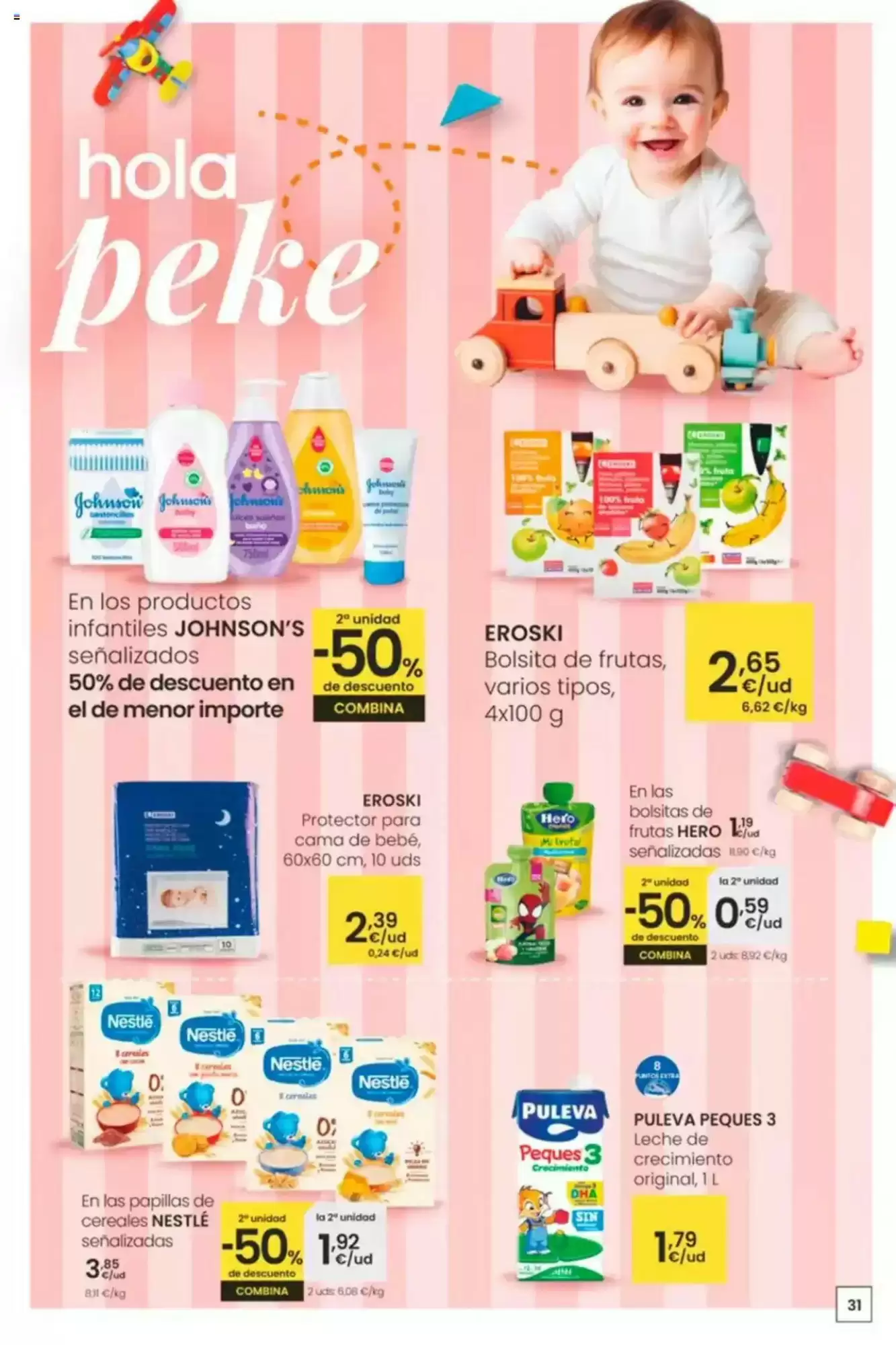 Número de página 31 del folleto promocional de la tienda Eroski - Siempre a buen precio - fecha de vigencia: desde30.01 bis 11.02