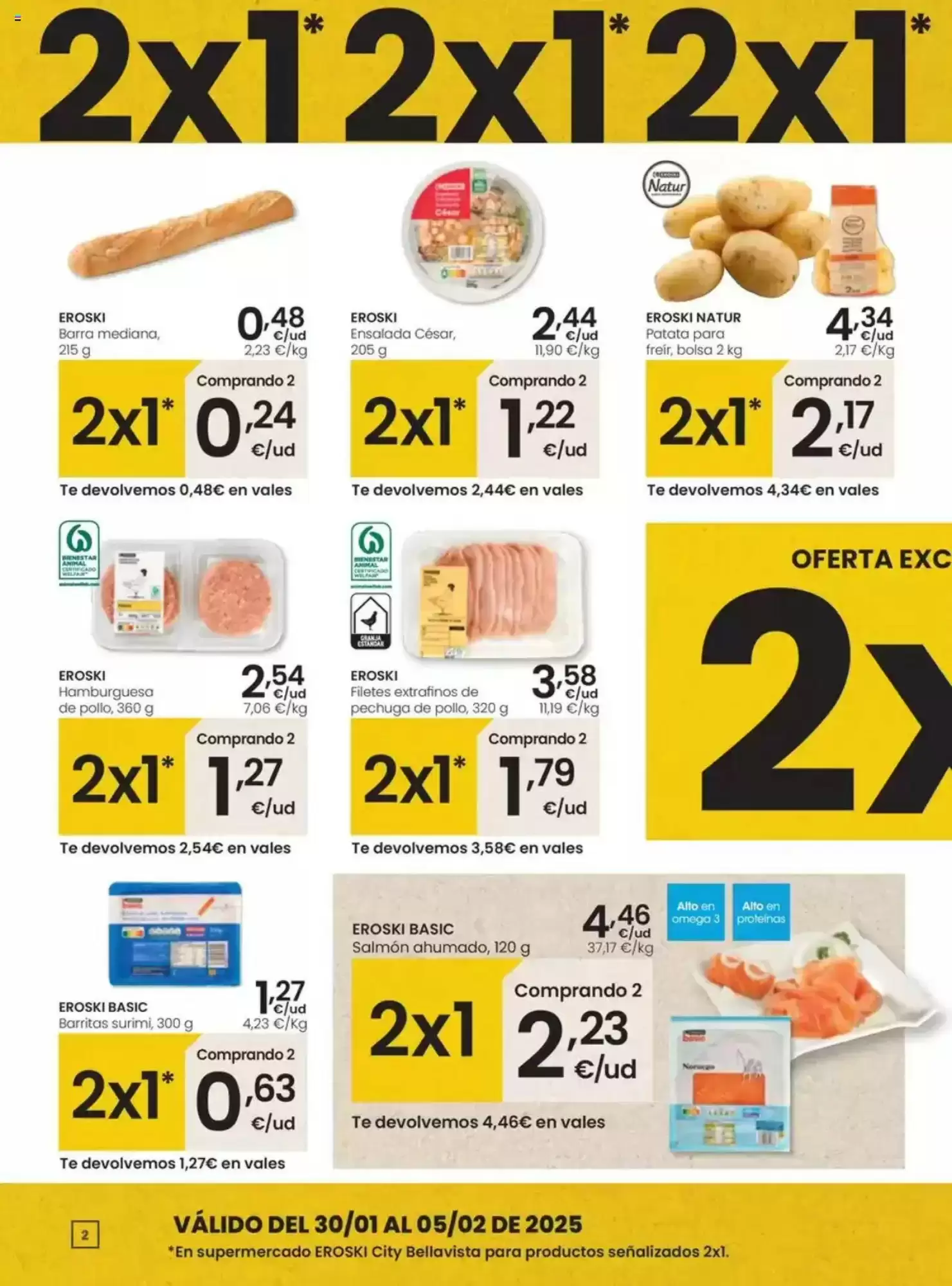 Número de página 2 del folleto promocional de la tienda Eroski - Suma ahorro - fecha de vigencia: desde30.01 bis 05.02