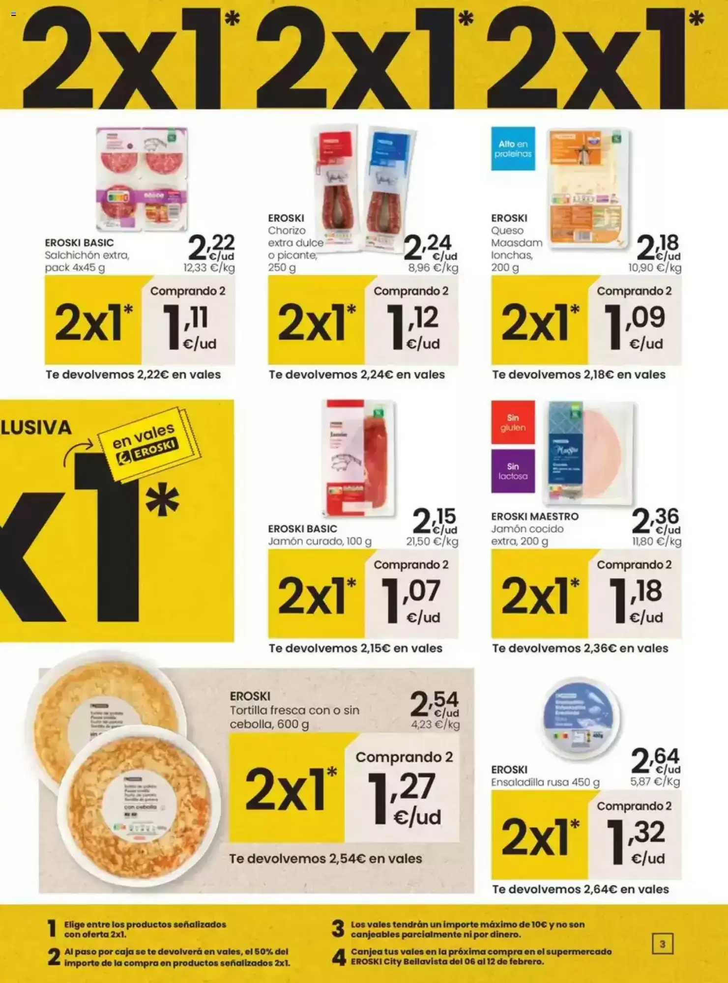 Número de página 3 del folleto promocional de la tienda Eroski - Suma ahorro - fecha de vigencia: desde30.01 bis 05.02