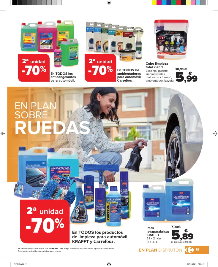 Número de página 9 del folleto promocional de la tienda Carrefour - SEMANA SANTA (Maletas, automóvil, televisores, pequeño electrodoméstico) - fecha de vigencia: desde15.03 bis 08.04