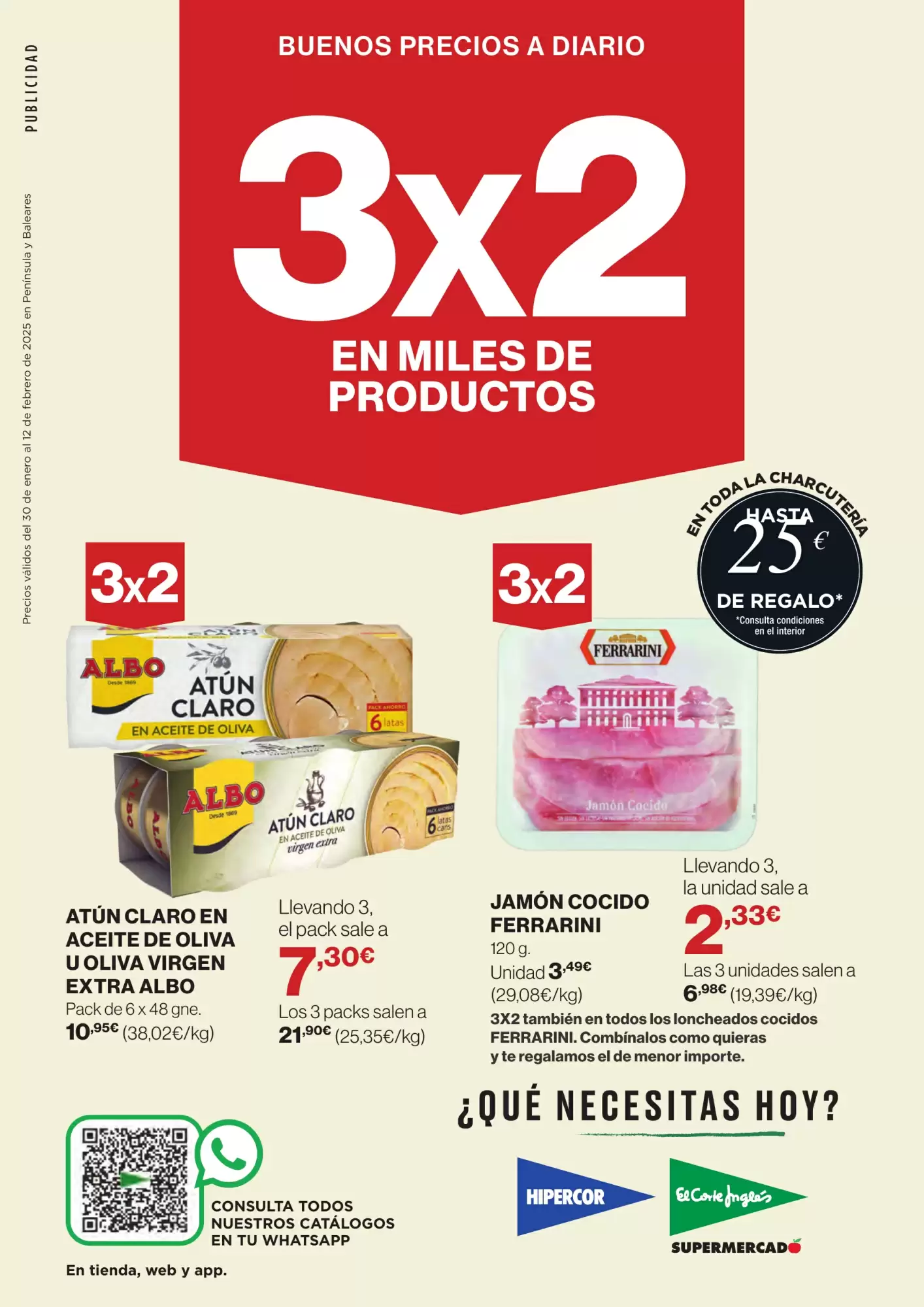 Buenos precios a doario 3x2