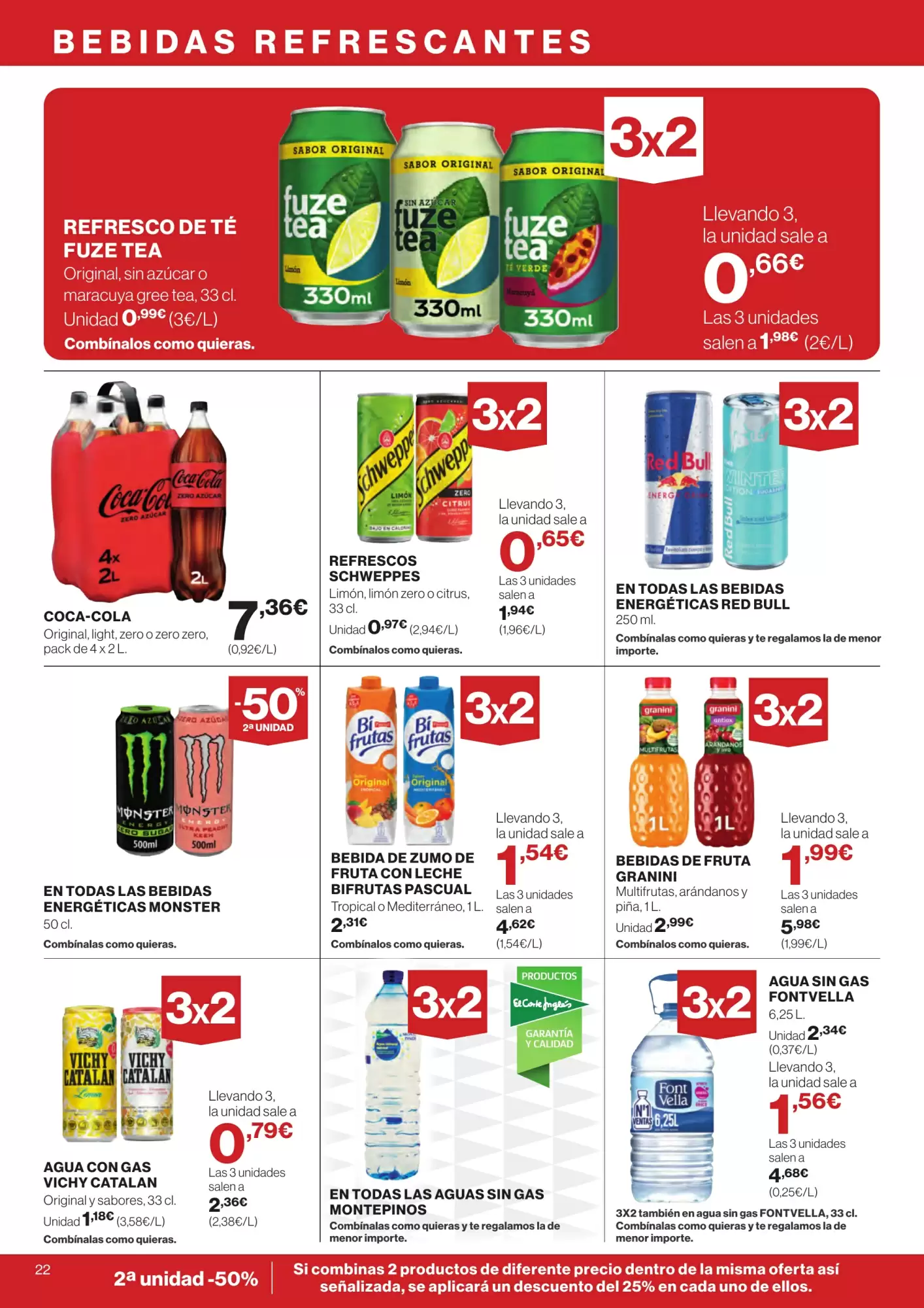 Número de página 22 del folleto promocional de la tienda Hipercor - Buenos precios a doario 3x2 - fecha de vigencia: desde30.01 bis 12.02