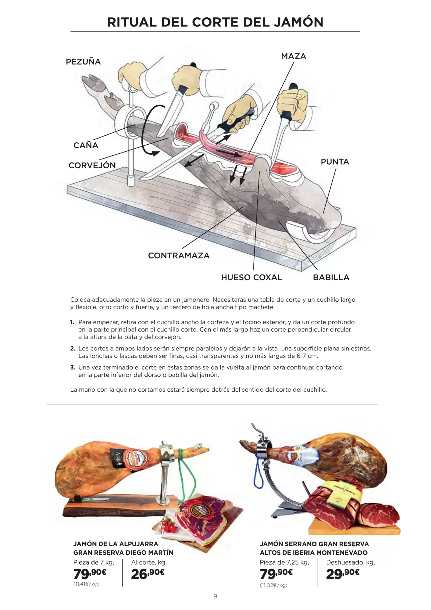 Número de página 9 del folleto promocional de la tienda Hipercor - Charcuteria - fecha de vigencia: desde30.01 bis 12.02