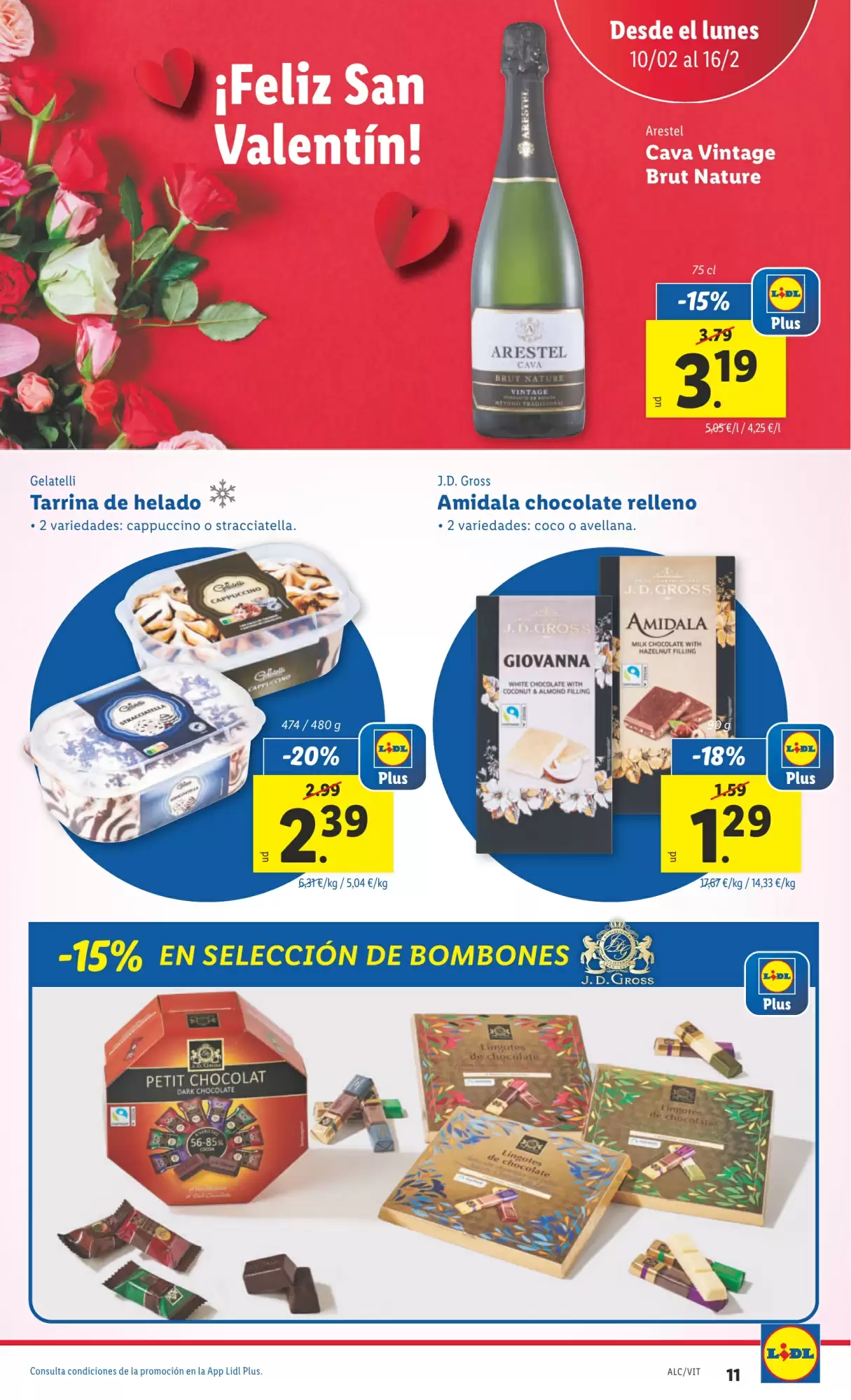 Número de página 15 del folleto promocional de la tienda Lidl - Marca la diferecia - fecha de vigencia: desde10.02 bis 16.02