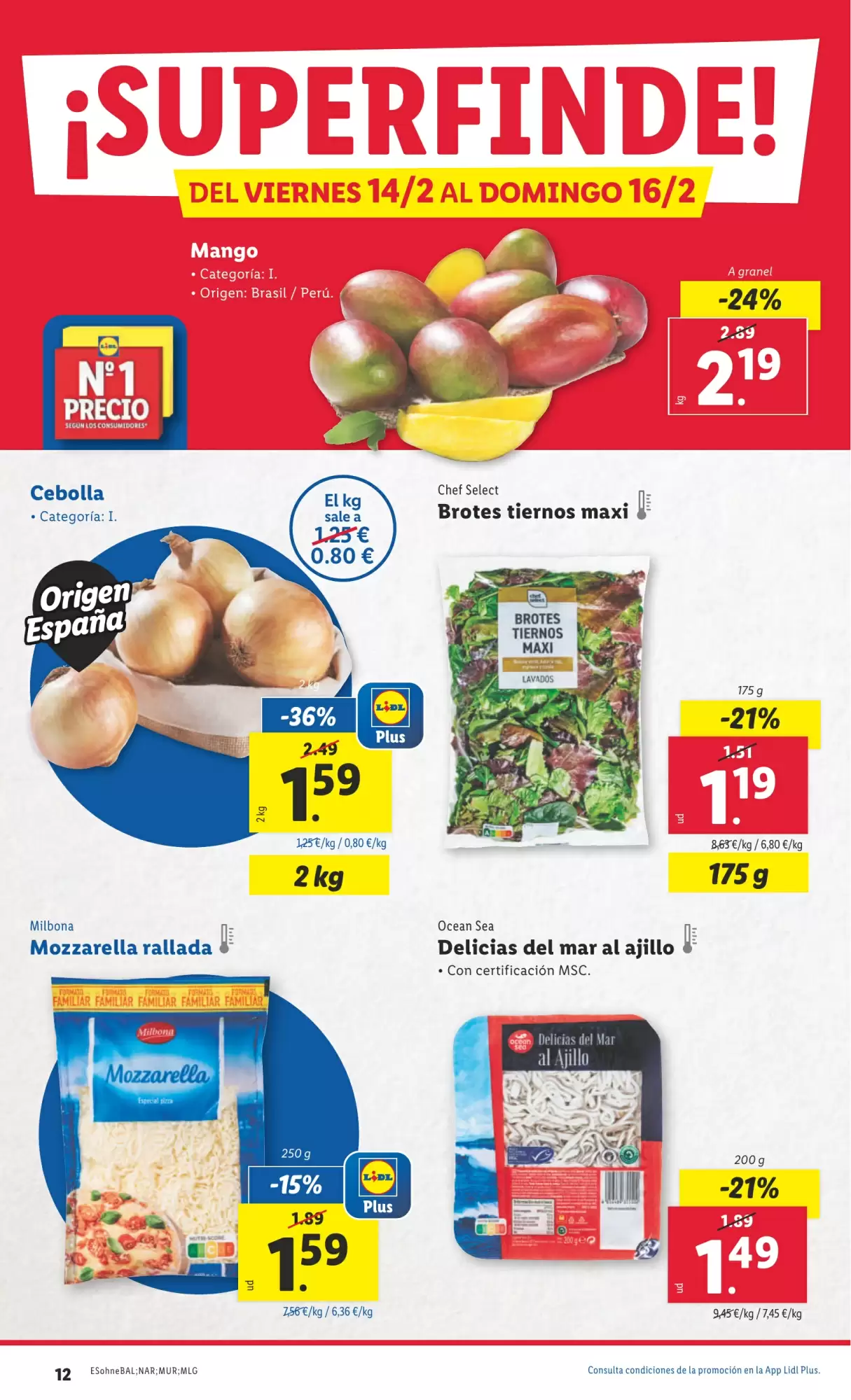 Número de página 18 del folleto promocional de la tienda Lidl - Marca la diferecia - fecha de vigencia: desde10.02 bis 16.02