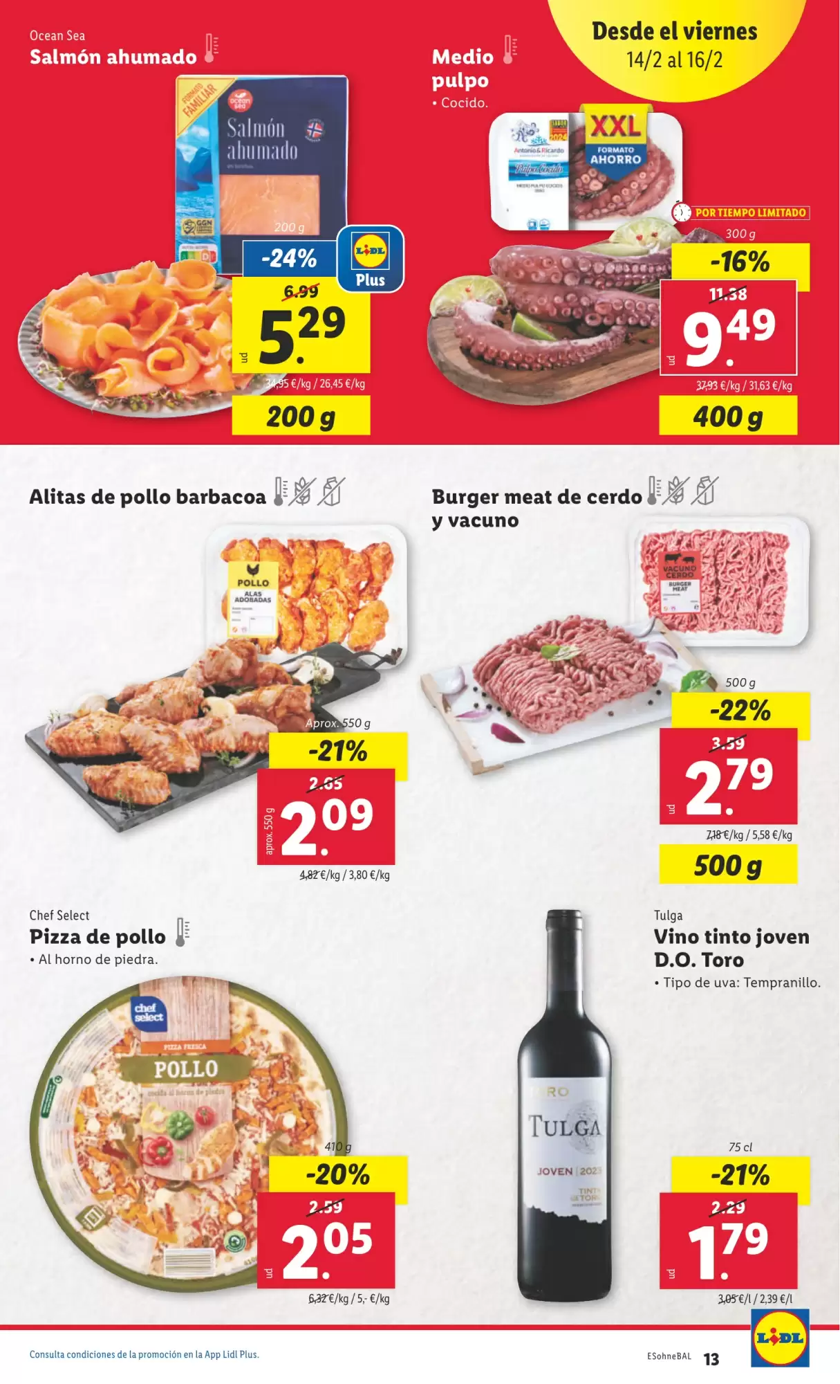 Número de página 19 del folleto promocional de la tienda Lidl - Marca la diferecia - fecha de vigencia: desde10.02 bis 16.02