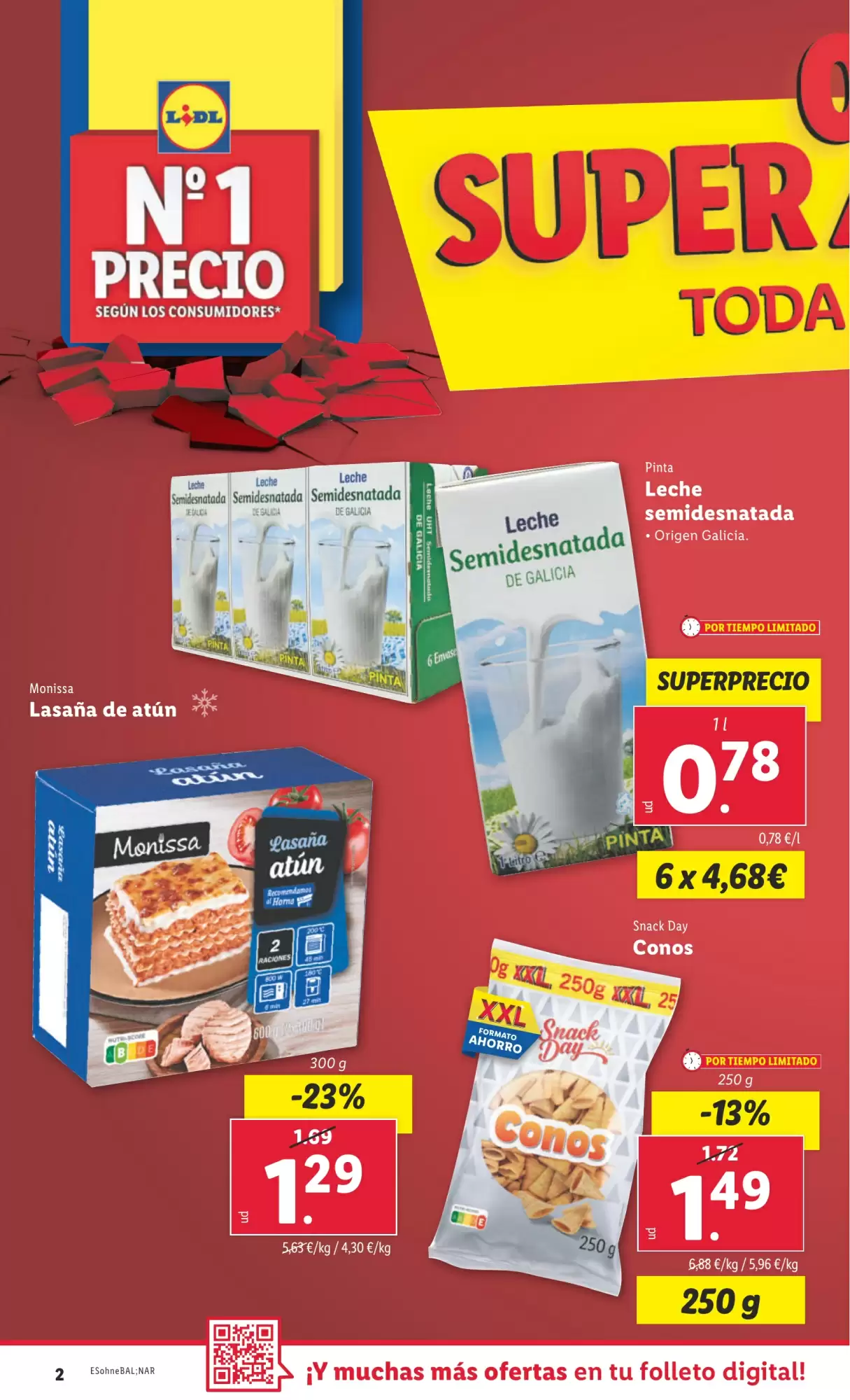 Número de página 2 del folleto promocional de la tienda Lidl - Marca la diferecia - fecha de vigencia: desde10.02 bis 16.02