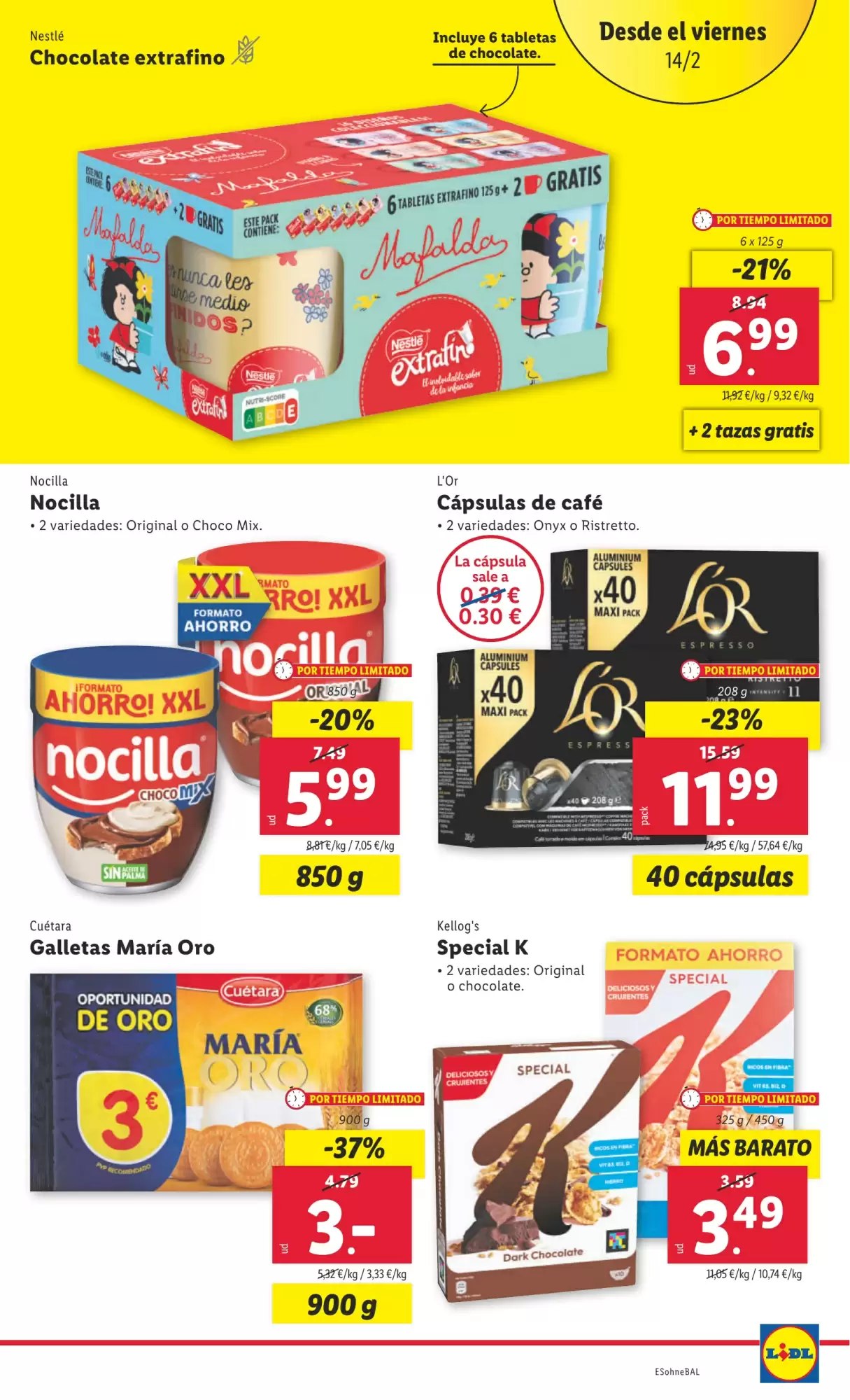 Número de página 25 del folleto promocional de la tienda Lidl - Marca la diferecia - fecha de vigencia: desde10.02 bis 16.02