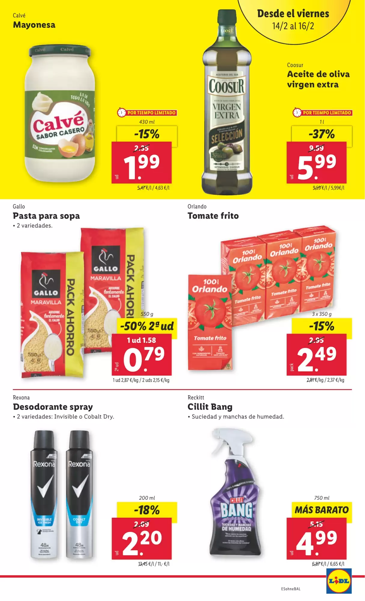 Número de página 27 del folleto promocional de la tienda Lidl - Marca la diferecia - fecha de vigencia: desde10.02 bis 16.02