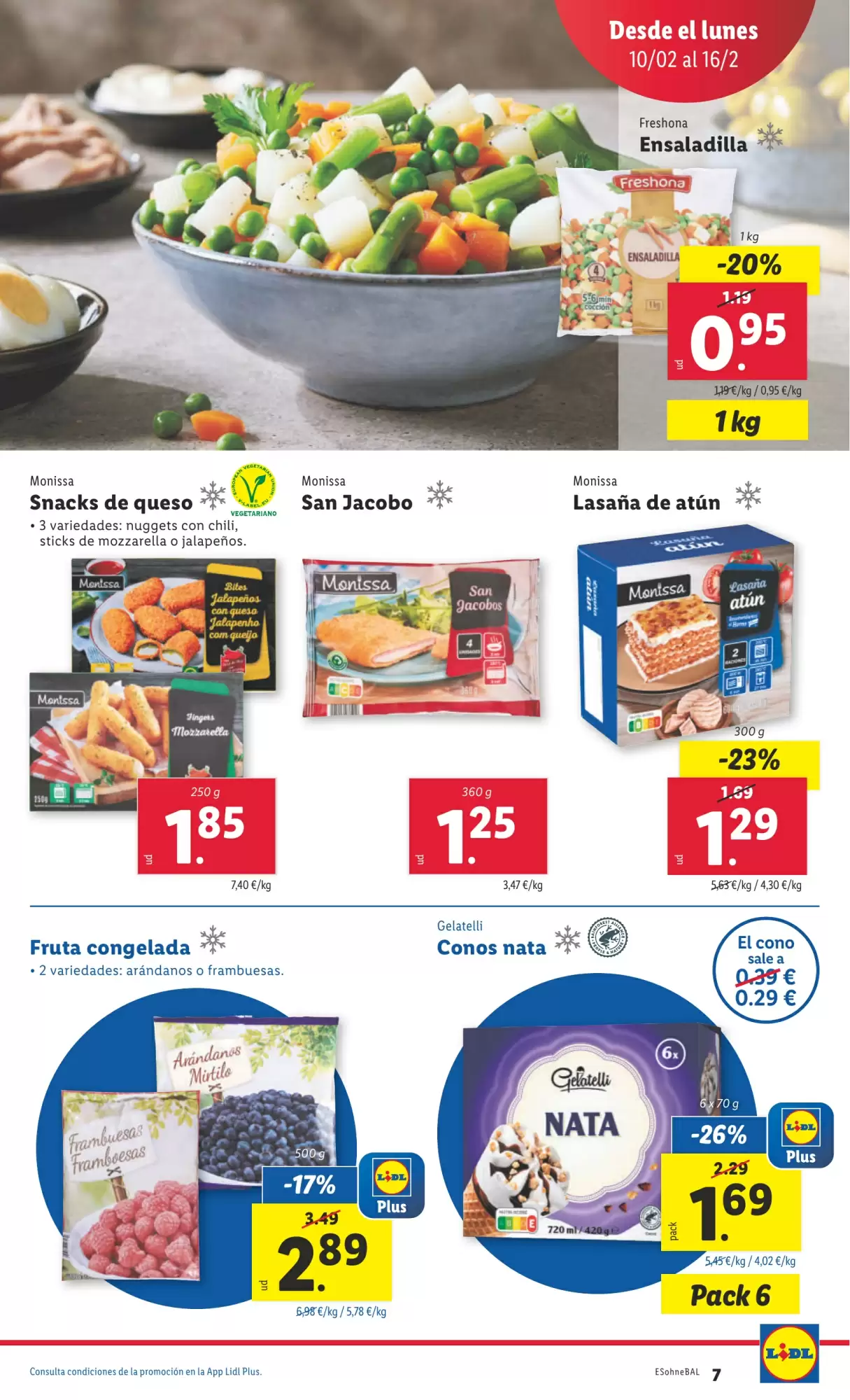 Número de página 7 del folleto promocional de la tienda Lidl - Marca la diferecia - fecha de vigencia: desde10.02 bis 16.02