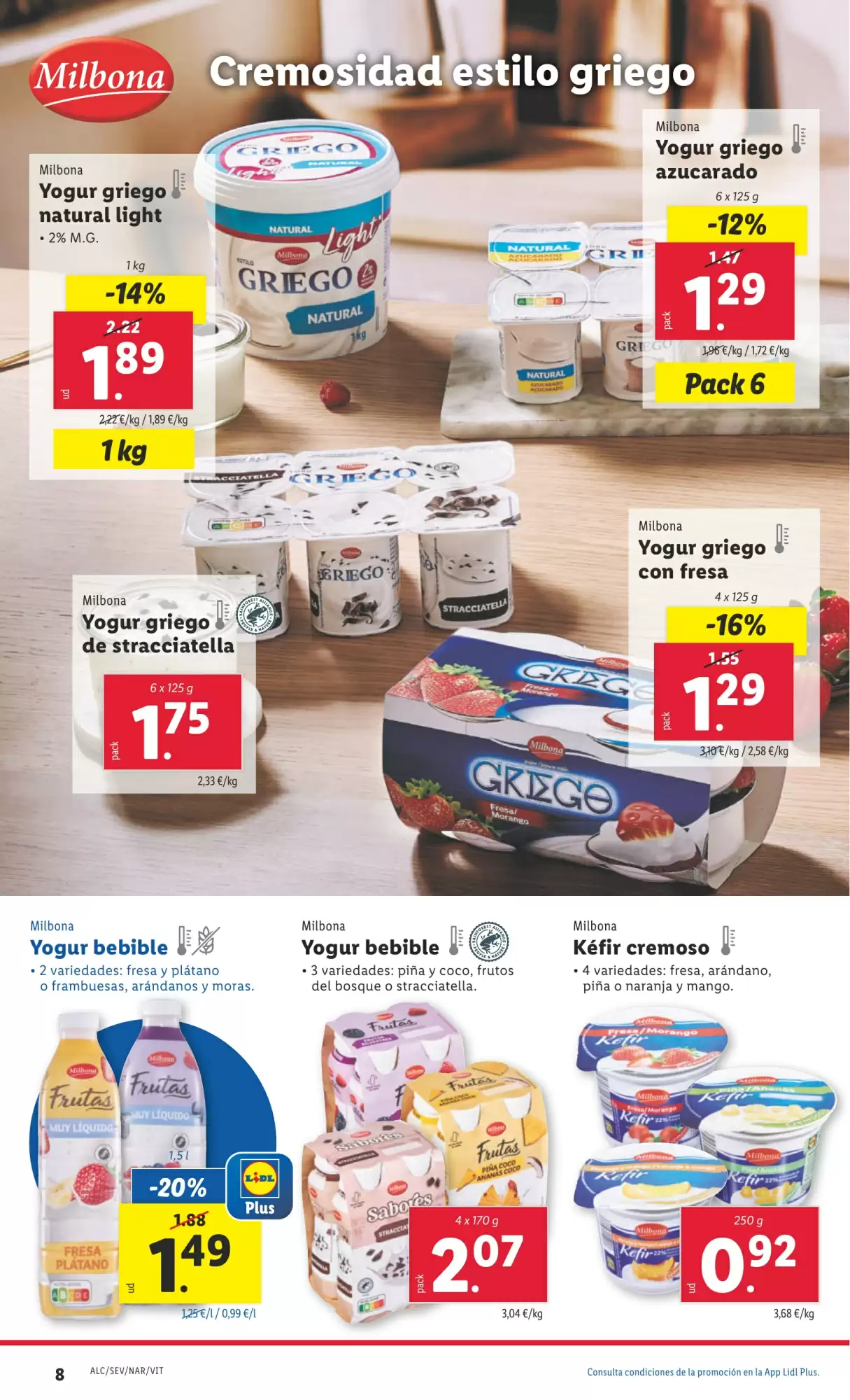 Número de página 8 del folleto promocional de la tienda Lidl - Marca la diferecia - fecha de vigencia: desde10.02 bis 16.02