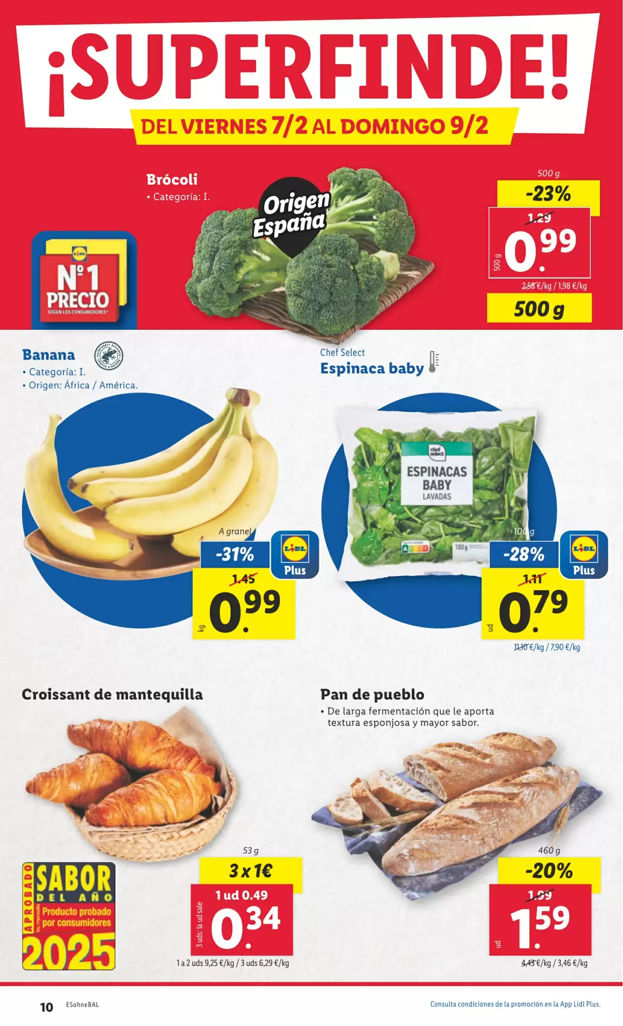 Número de página 10 del folleto promocional de la tienda Lidl - Marca la diferecia - fecha de vigencia: desde03.02 bis 09.02