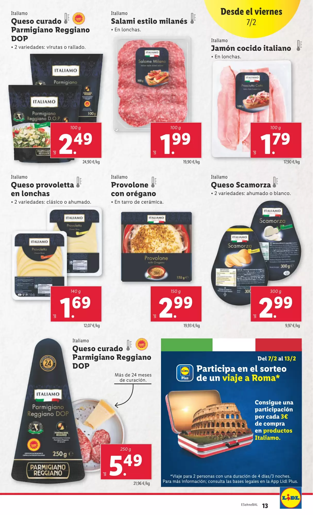 Número de página 13 del folleto promocional de la tienda Lidl - Marca la diferecia - fecha de vigencia: desde03.02 bis 09.02