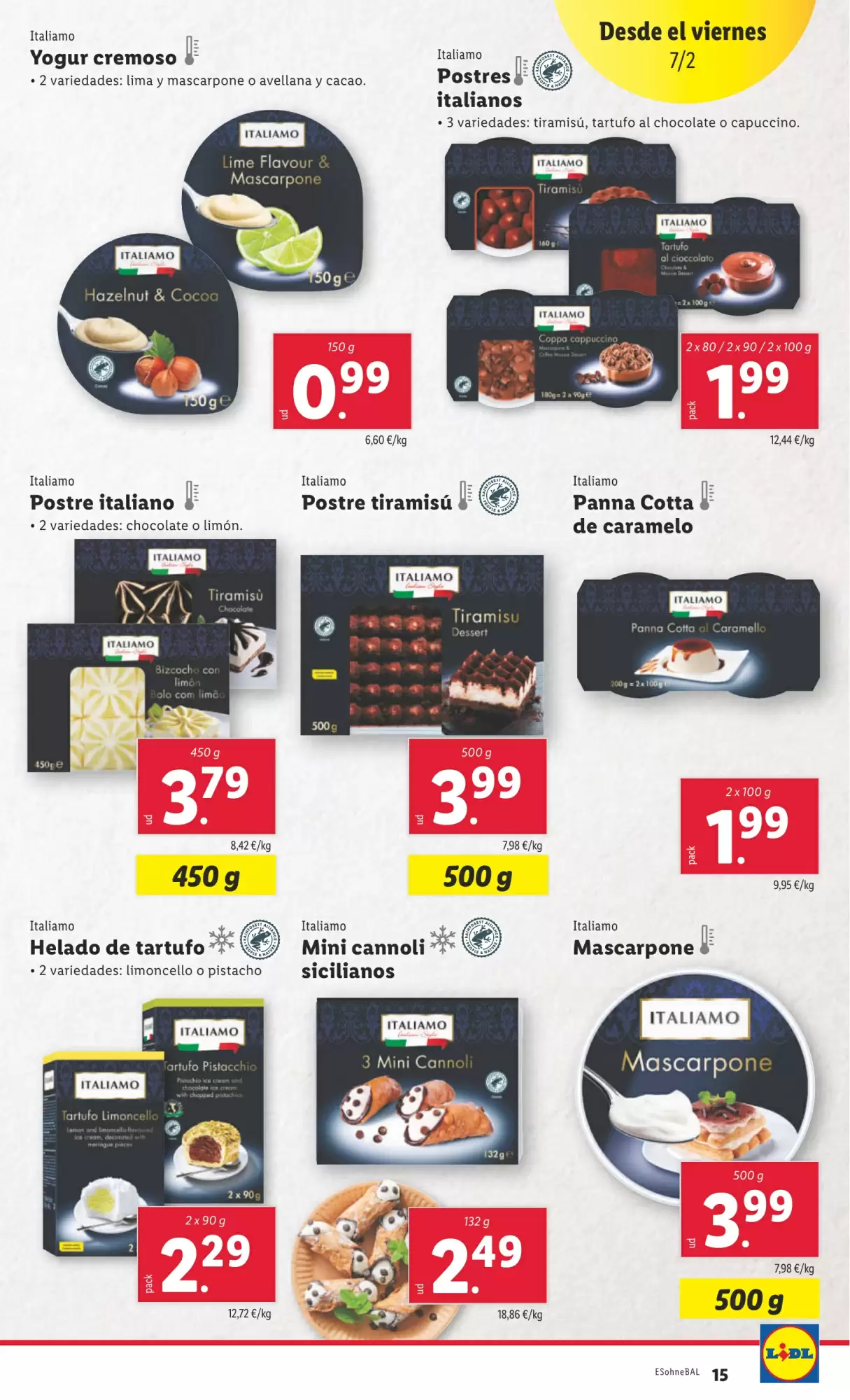 Número de página 15 del folleto promocional de la tienda Lidl - Marca la diferecia - fecha de vigencia: desde03.02 bis 09.02