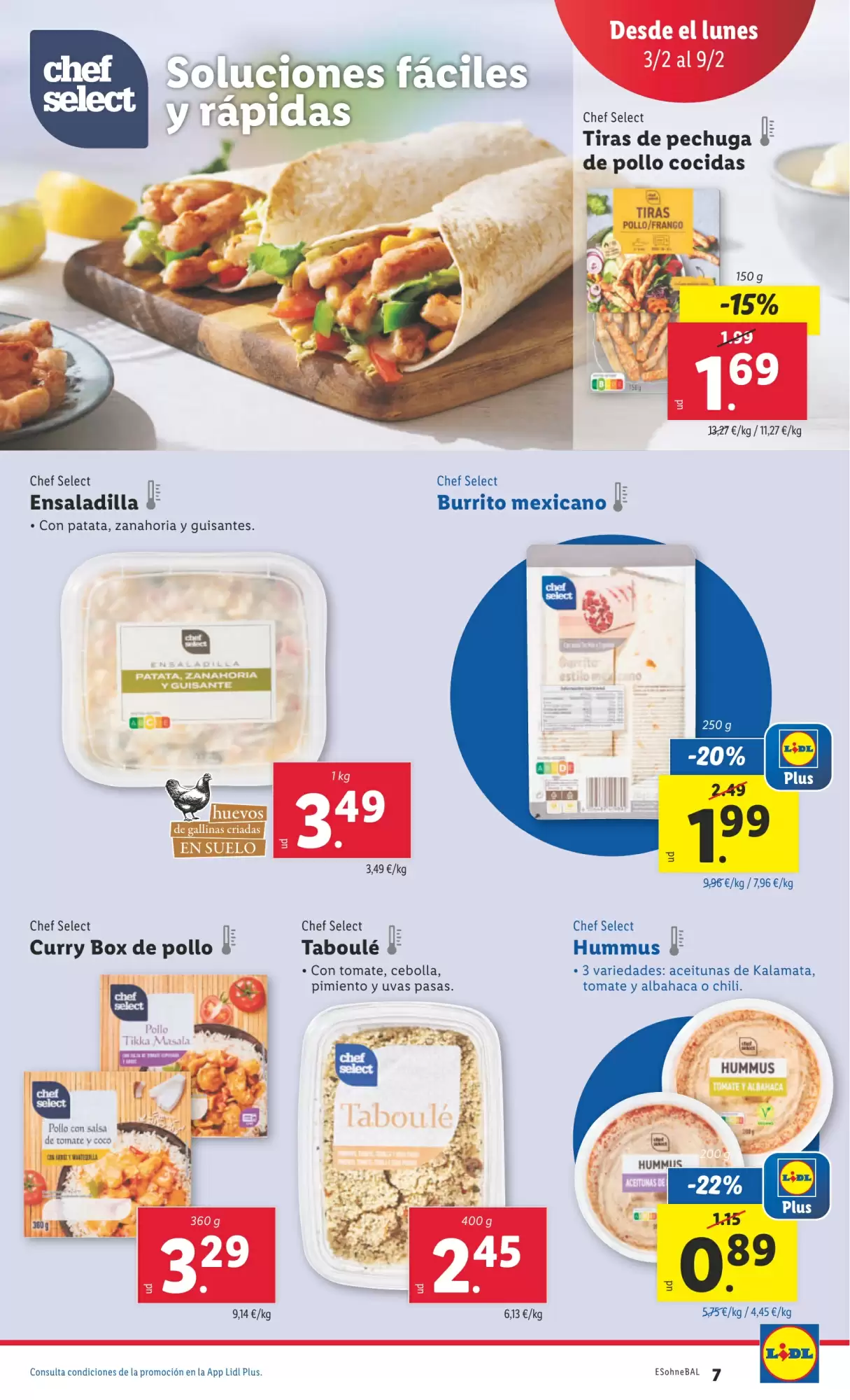 Número de página 7 del folleto promocional de la tienda Lidl - Marca la diferecia - fecha de vigencia: desde03.02 bis 09.02