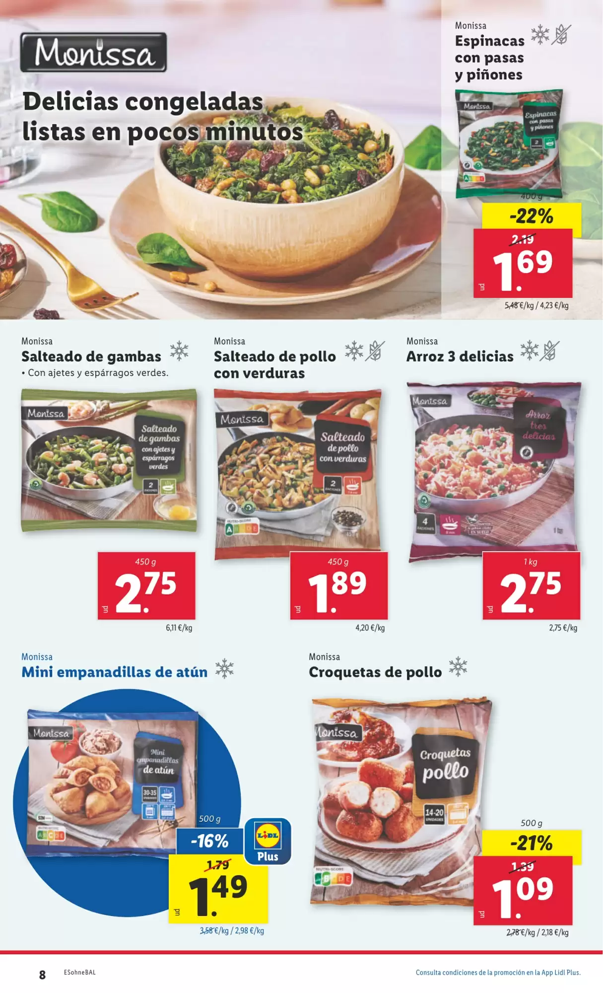 Número de página 8 del folleto promocional de la tienda Lidl - Marca la diferecia - fecha de vigencia: desde03.02 bis 09.02