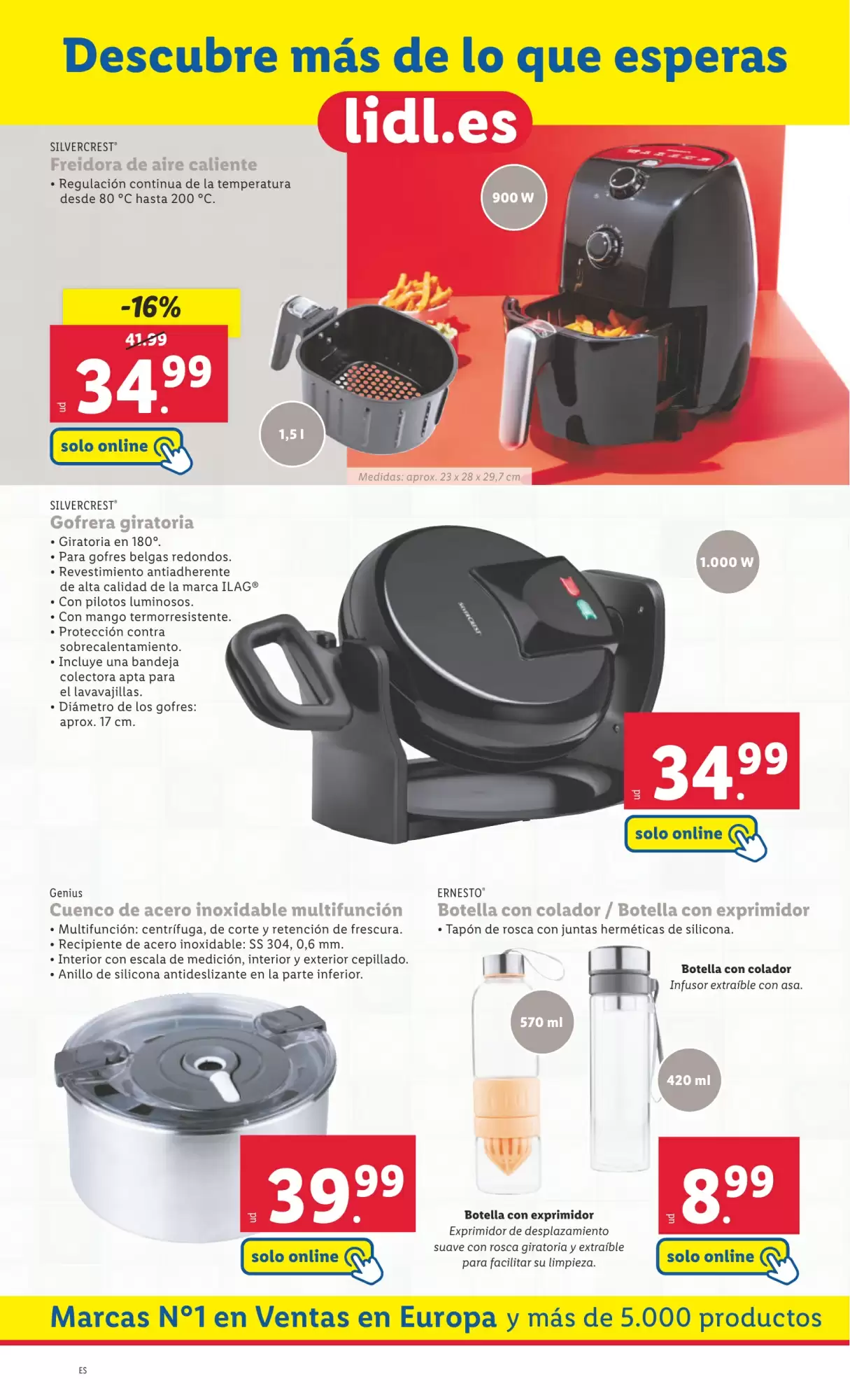 Número de página 18 del folleto promocional de la tienda Lidl - Marca la diferecia - fecha de vigencia: desde10.02 bis 16.02